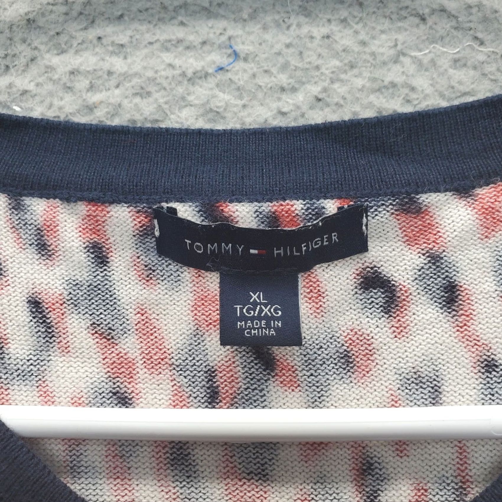 Tommy Hilfiger Tommy Hilfiger Womens XL Cardigan Sweater Multicolor Animal Print Knit Round Neck Zipless Knitwear Size XL / US 12-14 / IT 48-50 - 5 Thumbnail