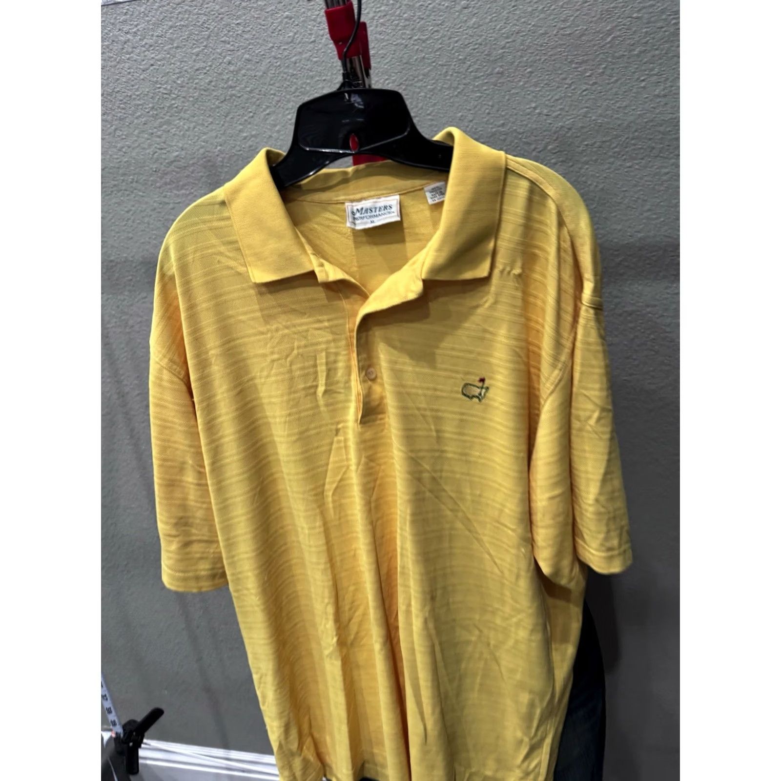 Vintage Masters Agusta Yellow Golf POLO SHIRT XL Men Large XL Size US XL / EU 56 / 4 - 3 Thumbnail
