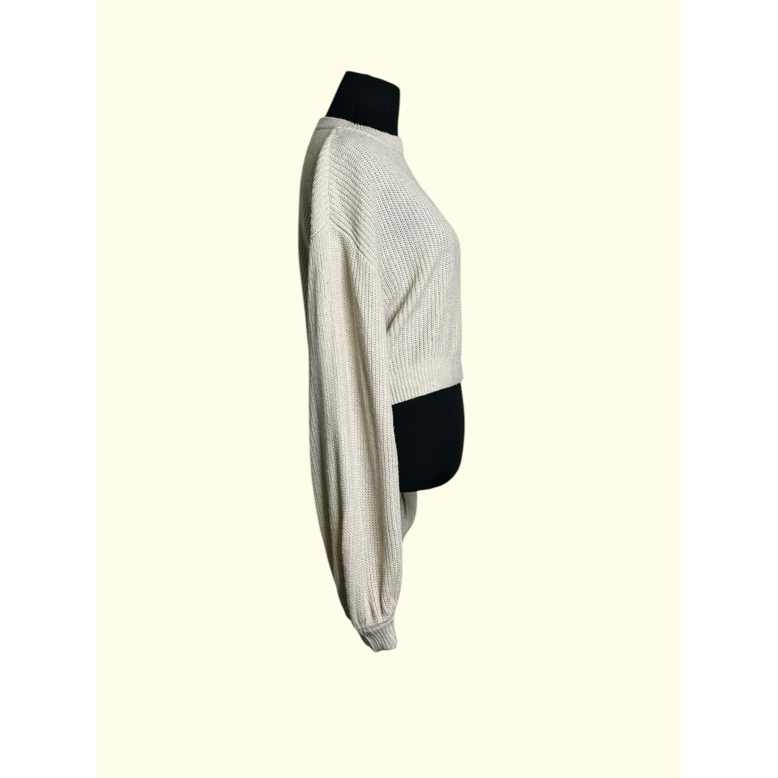 H&M H&M Divided beige crew neck balloon sleeves sweater size XS Size XS / US 0-2 / IT 36-38 - 5 Thumbnail