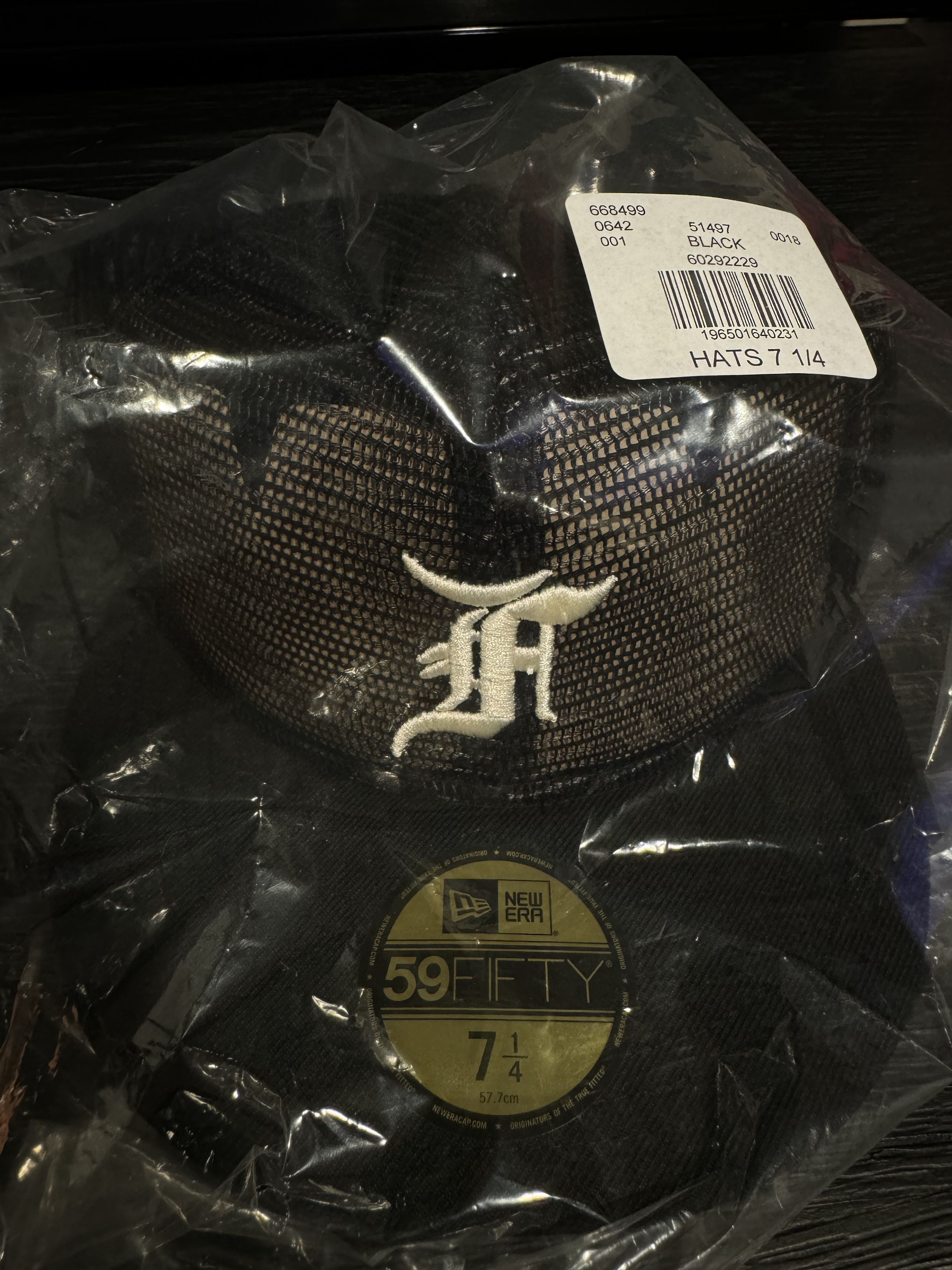 Fear of God New Era Fear of God 7 1/4 Mesh 59FIFTY Fitted Hat 