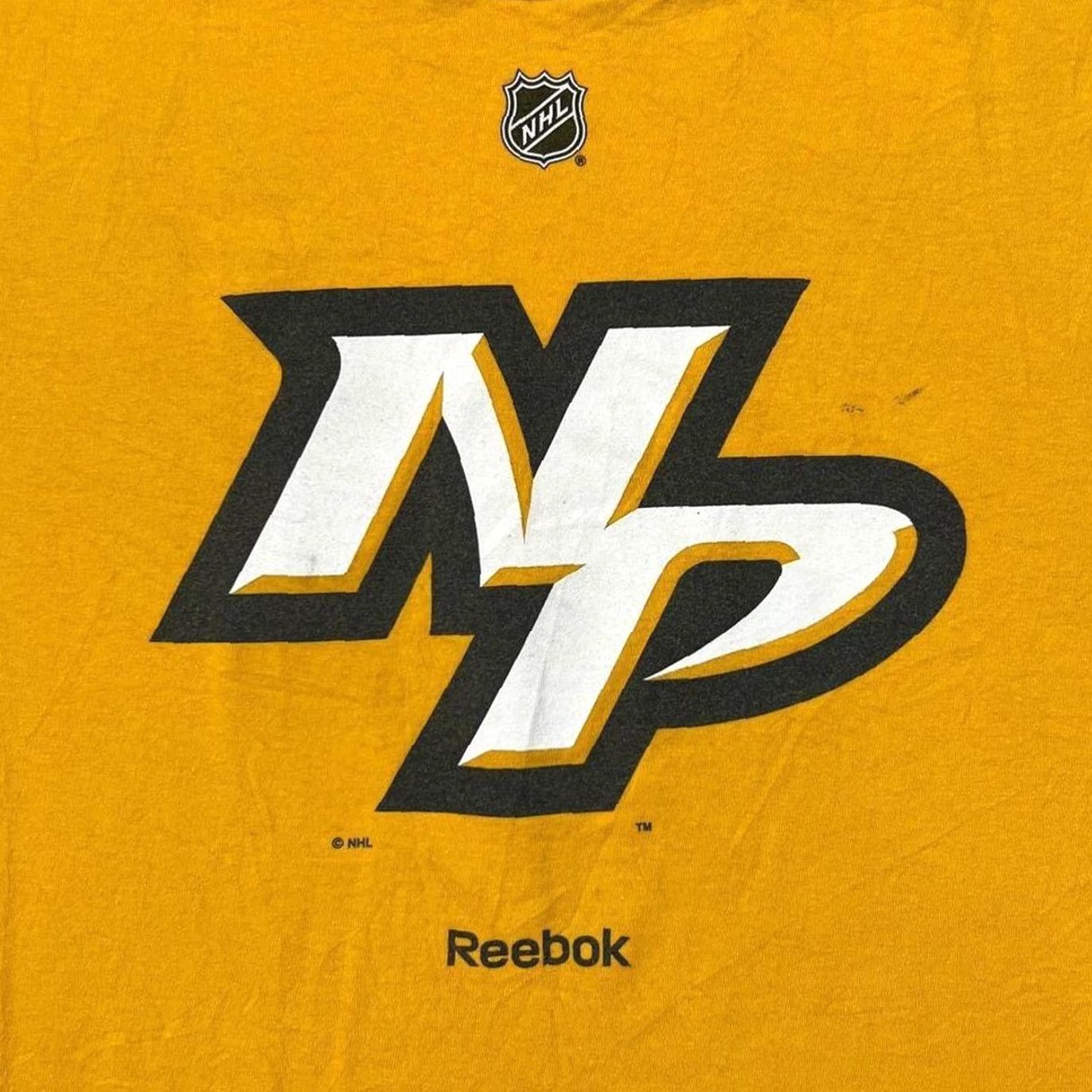 Reebok Reebok NHL Nashville Predators Ice Hockey Graphic T-Shirt Yellow Large Size US L / EU 52-54 / 3 - 2 Thumbnail
