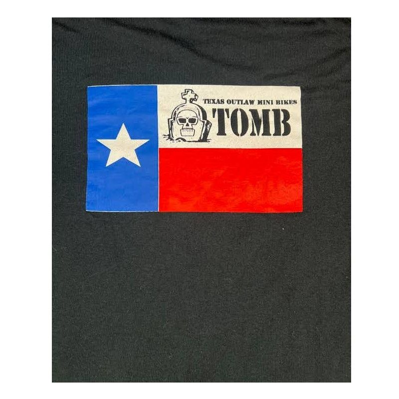 Vintage Texas Outlaw Mini Bike Tomb T-Shirt | Size L Size US L / EU 52-54 / 3 - 4 Thumbnail