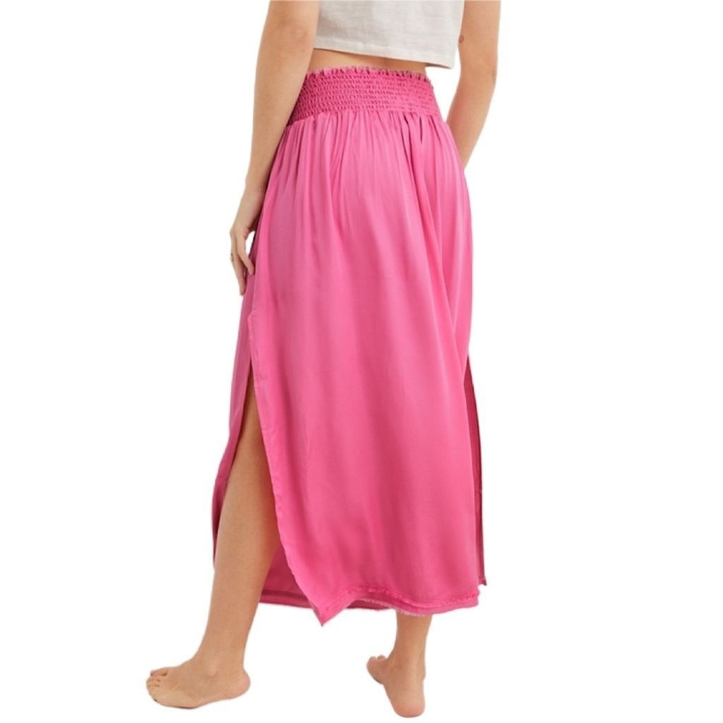 Aries AERIE SHINE Satin MIDI SKIRT Lady’s Size XS NWT Size 26" / US 2 / IT 38 - 3 Thumbnail