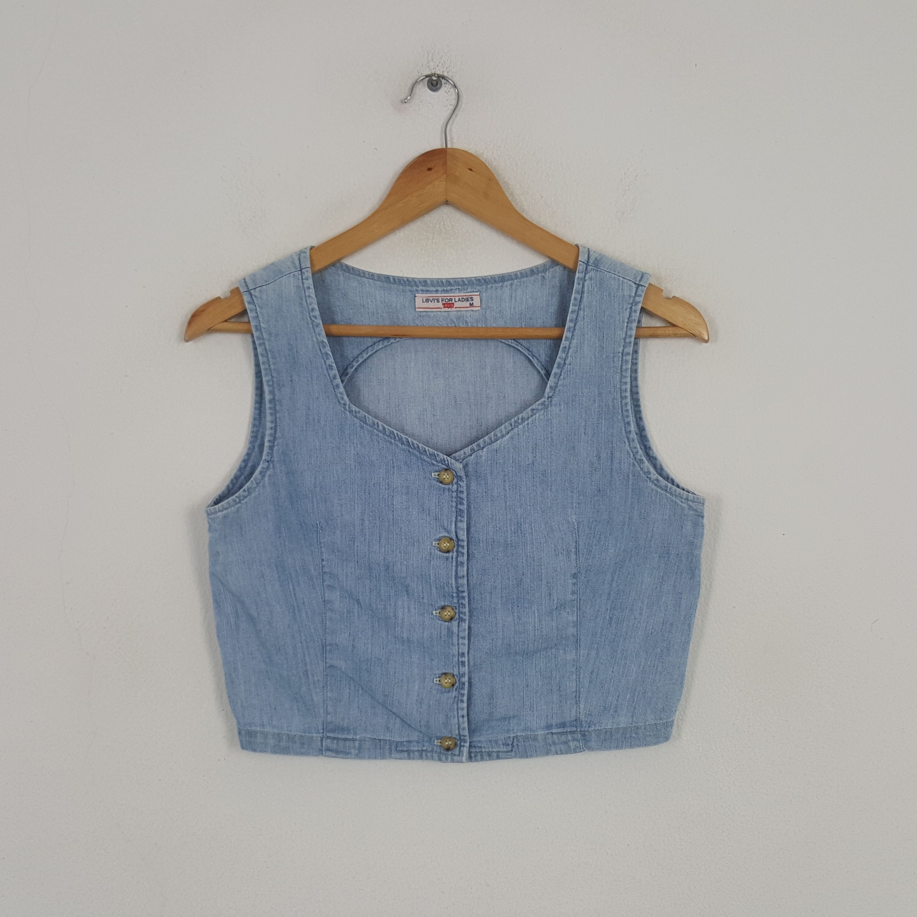 Levi's × Vintage Vintage Levi's For Ladies American Denim Tank Top Vest Size S / US 4 / IT 40 - 1 Thumbnail