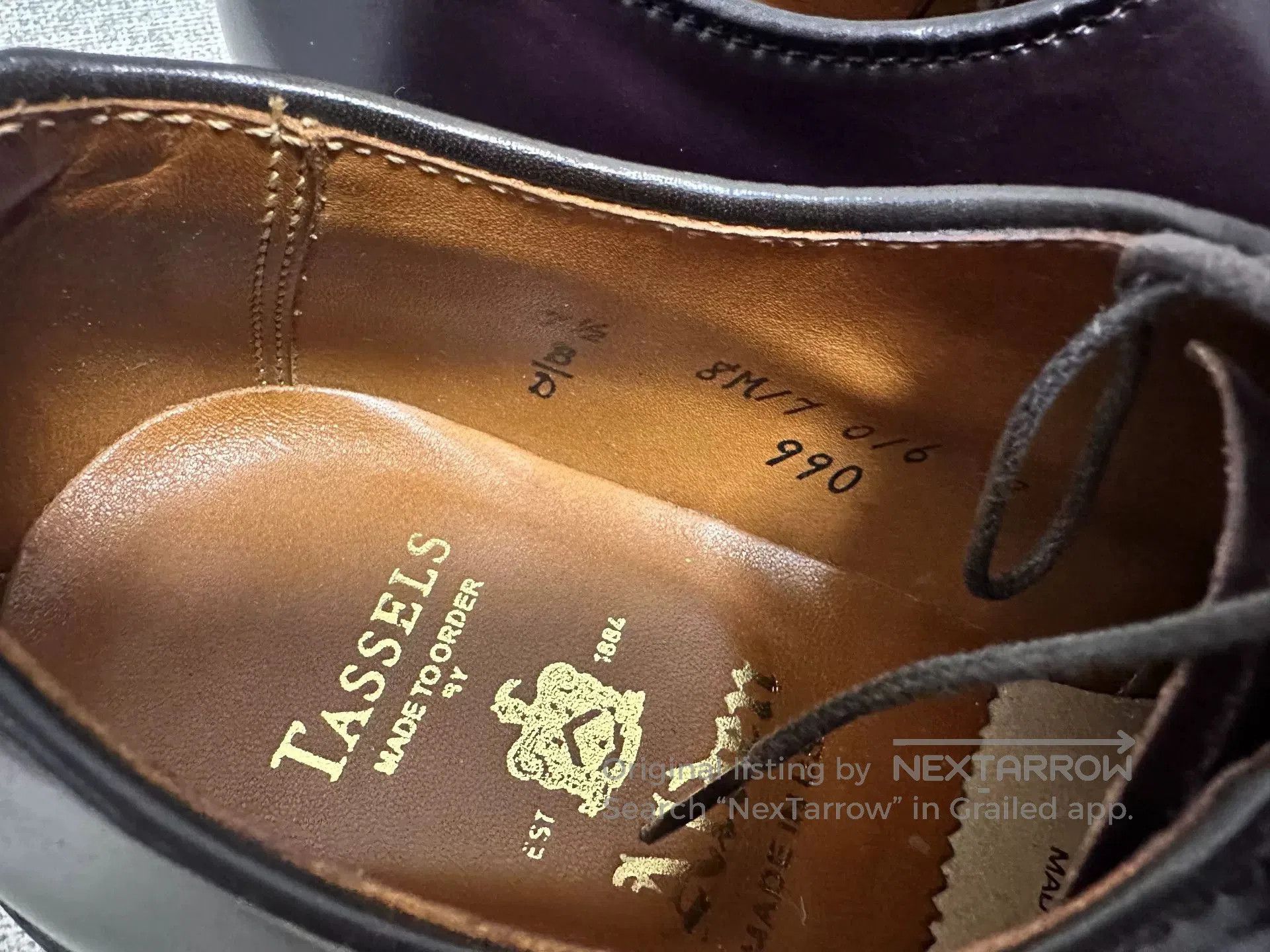 Alden Alden 990 Barrie Last 7.5D. Size US 7.5 / EU 40-41 - 7 Thumbnail