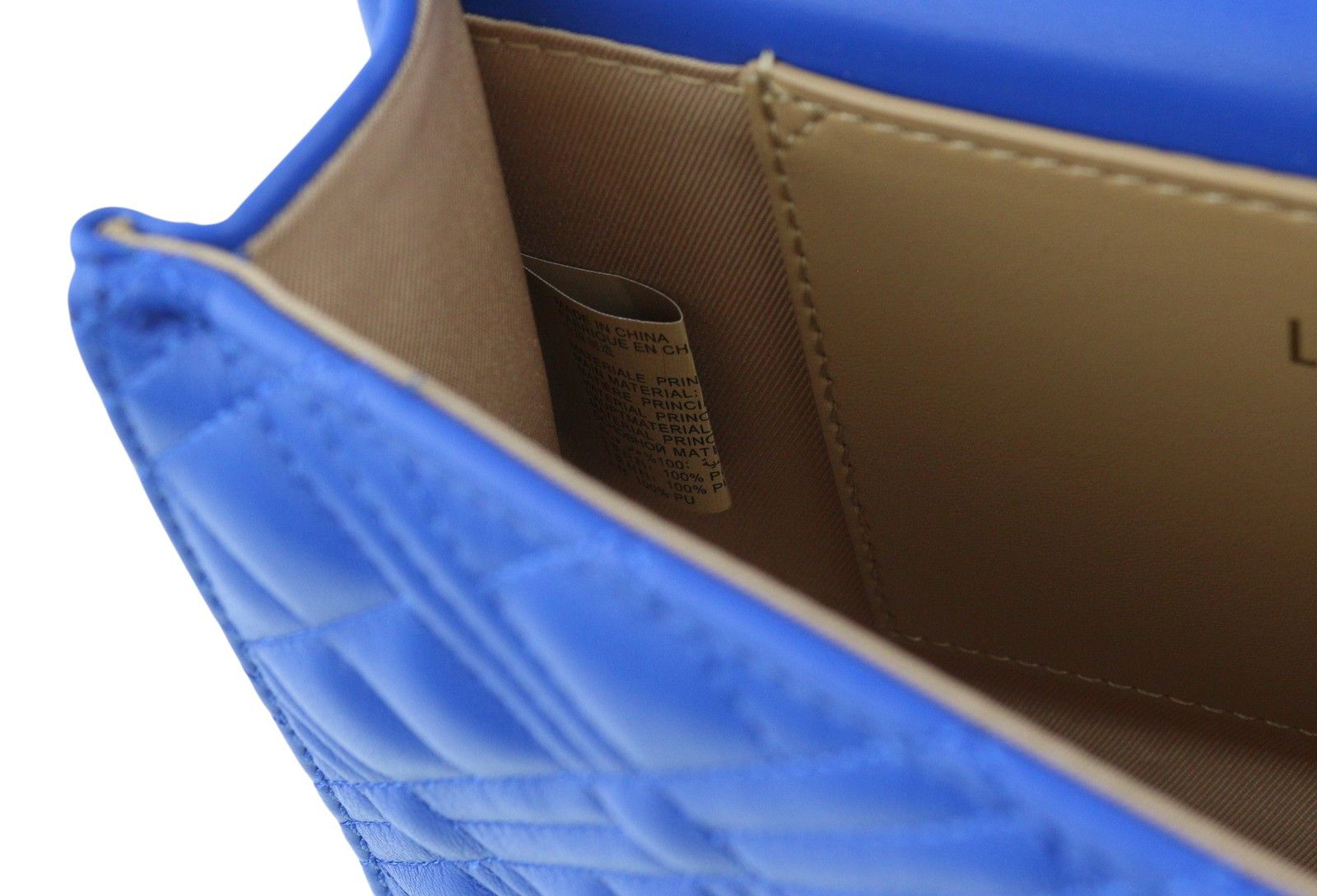 Love Moschino BORSA QUILTED PU ZAFFIRO OS Blue Crossbody 87746 Size ONE SIZE - 9 Thumbnail