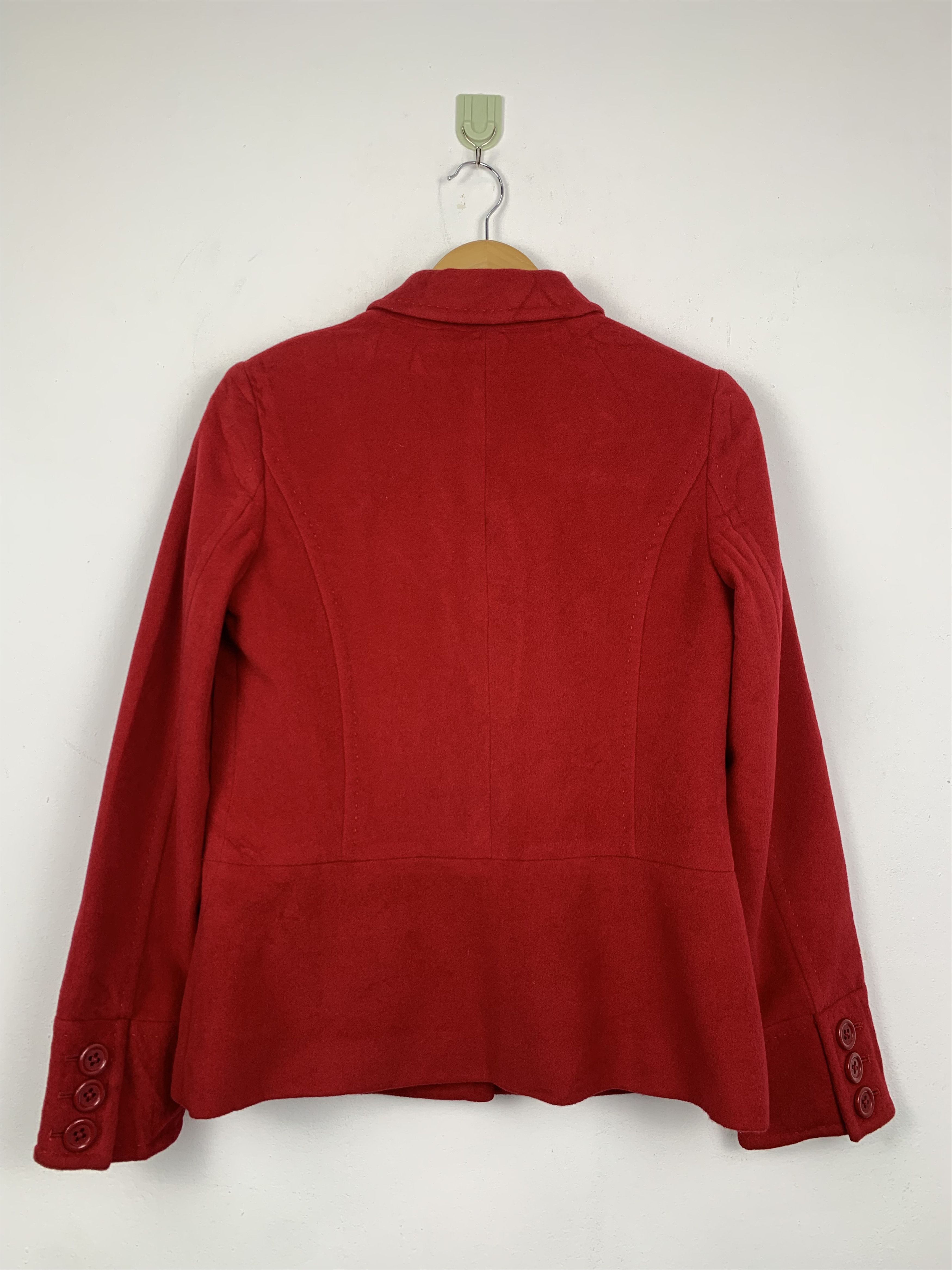 Sonia Rykiel Sonia Rykiel Designer Blazer Red J1329 Size M / US 6-8 / IT 42-44 - 3 Thumbnail