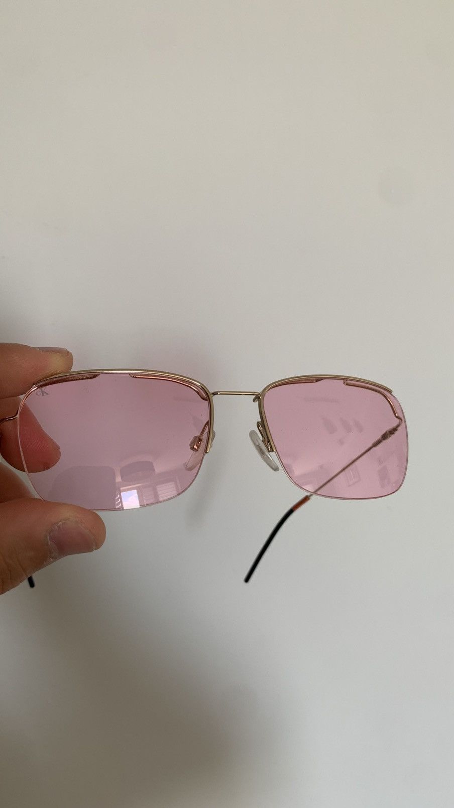 Calvin Klein × Heron Preston Calvin Klein x Heron Preston Sunglasses Pink Size ONE SIZE - 1 Thumbnail