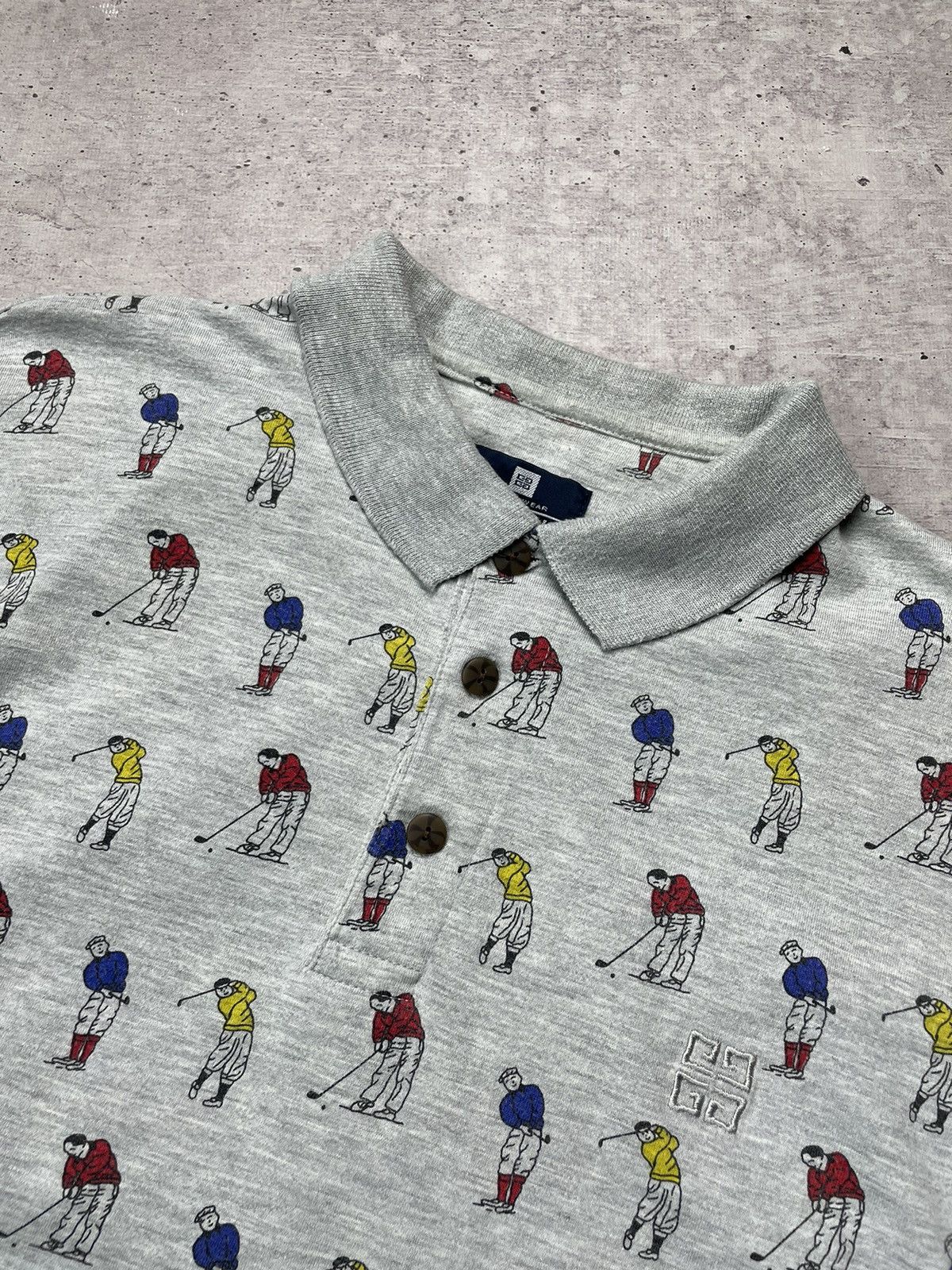 Givenchy × Vintage Vintage Givenchy Polo Shirt Monogram Golf Size US M / EU 48-50 / 2 - 6 Thumbnail