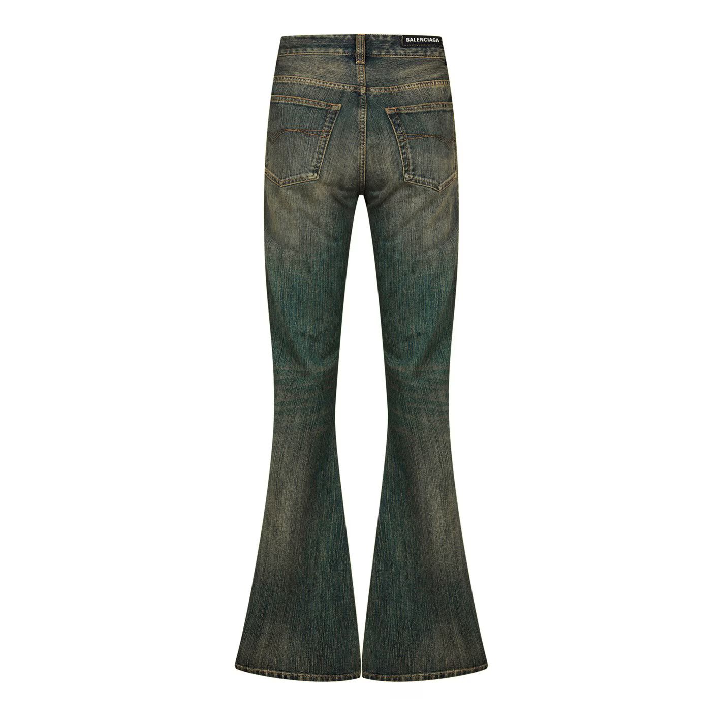 Balenciaga o1g2r1mq0226 Bootcut Jeans In Blue Size US 28 / EU 44 - 2 Thumbnail