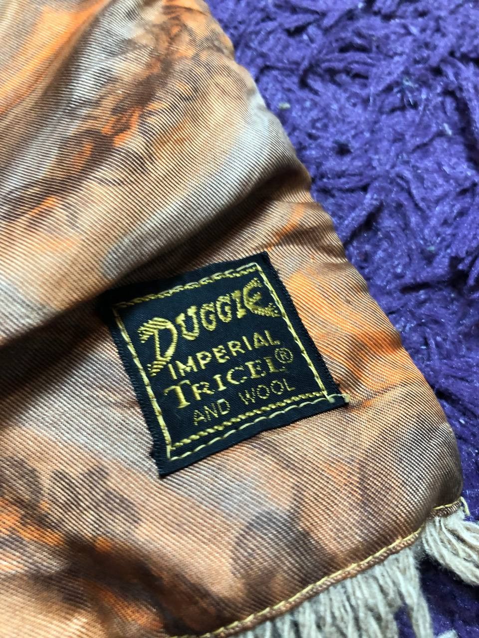 Vintage Vintage Retro Duggie Scarf Reversible Geometric Pattern Size ONE SIZE - 2 Thumbnail