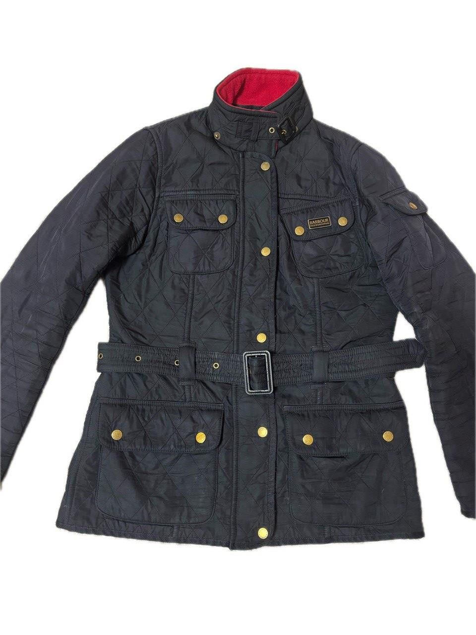Barbour Barbour International Quilted Belted Jacket Black/Red Size M / US 6-8 / IT 42-44 - 11 Thumbnail
