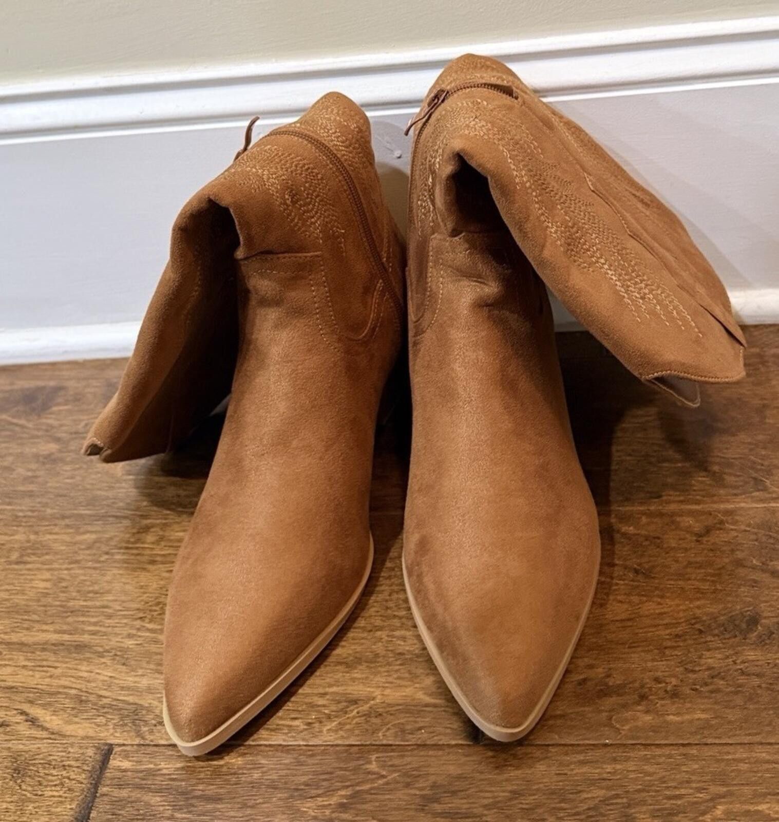Ego Tripping EGO Eclipse Pointed Toe Mid Calf Western Cowboy Boots Size US 9 / IT 39 - 2 Thumbnail