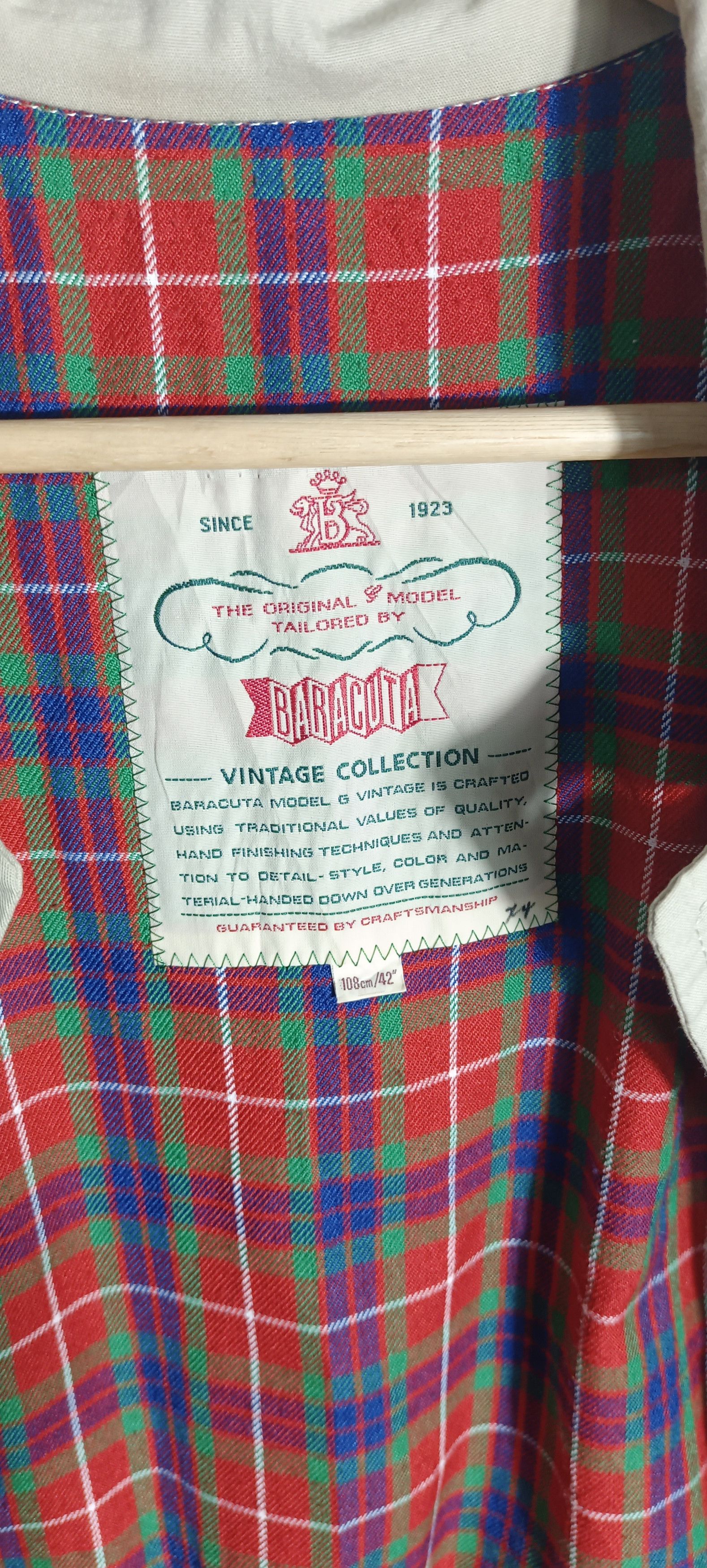 Baracuta Vintage 🔥 BARACUTA Traditional Men Jacket Size US XXL / EU 58 / 5 - 11 Thumbnail