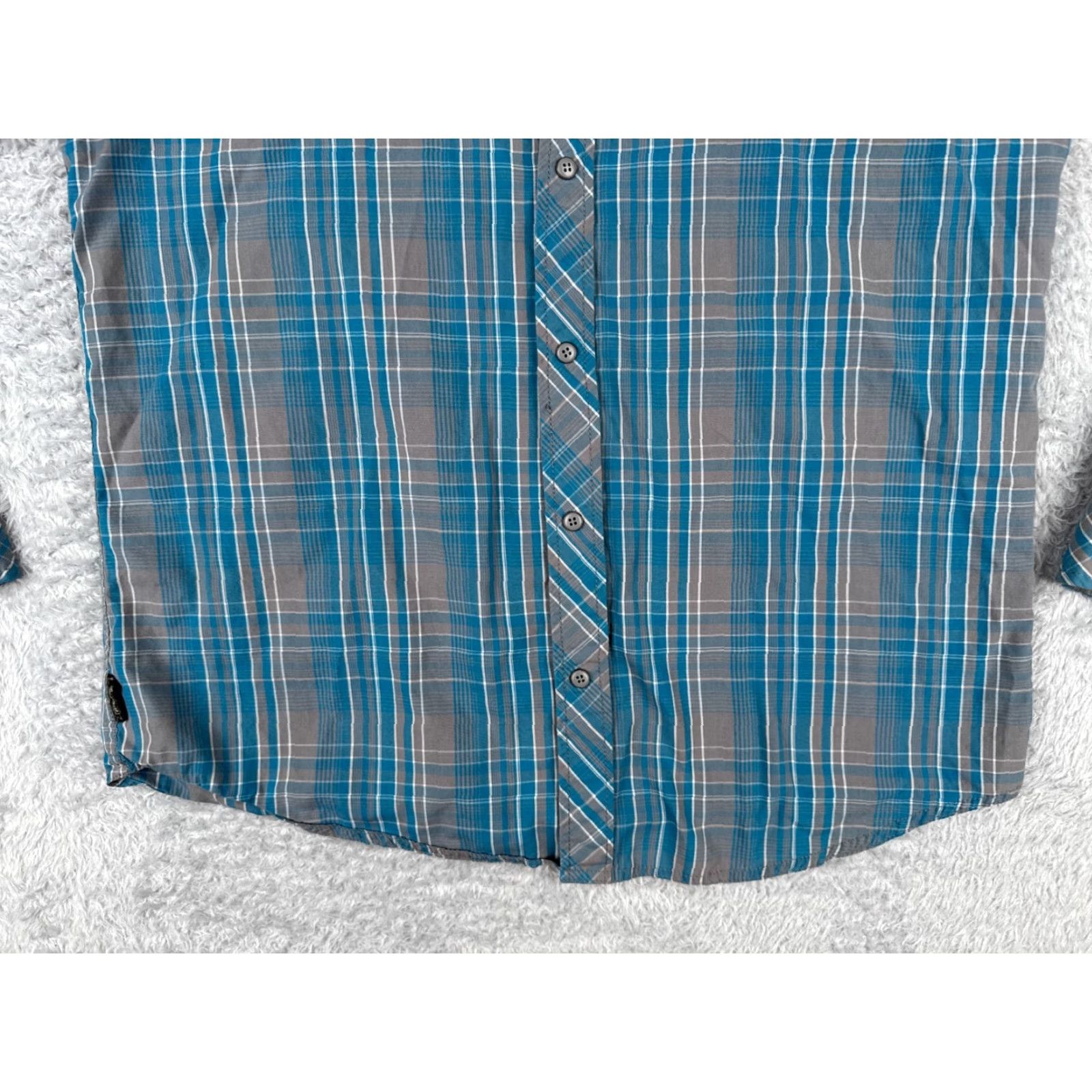 Empyre Empyre Button-Up Shirt Mens Large Blue Plaid Western Cotton Long Sleeve Snap-Collar Size US L / EU 52-54 / 3 - 5 Thumbnail