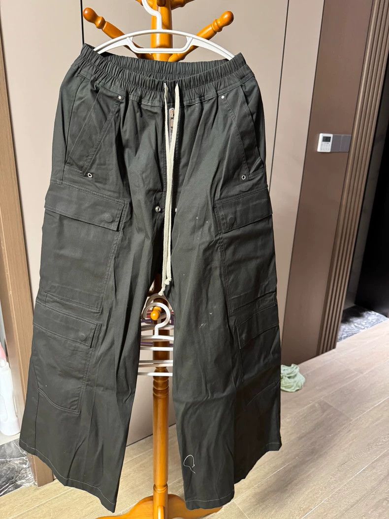 Rick Owens Rick Owens Grey Green Cargo Pants - dmc Size US 32 / EU 48 - 1 Thumbnail