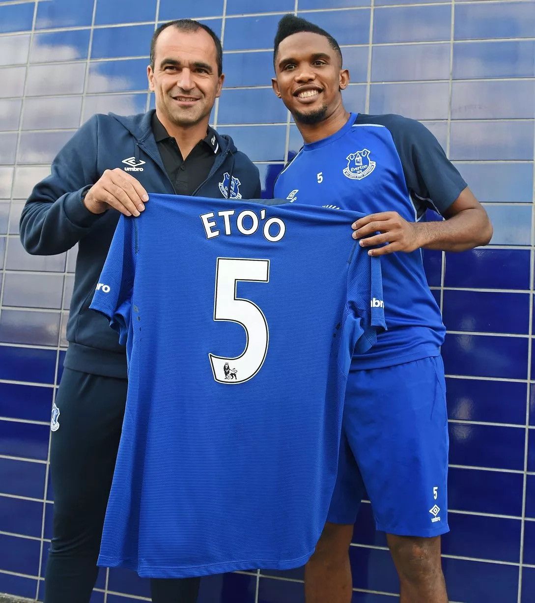 Umbro EVERTON UMBRO 2014/2015 FOOTBALL SOCCER HOME JERSEY #5 ETO’O Size US XXL / EU 58 / 5 - 13 Thumbnail