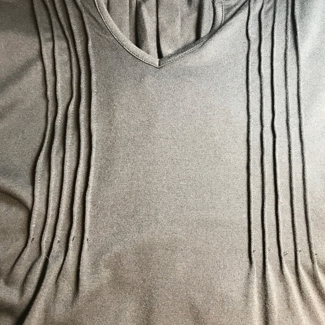 Other Fall Fashion Pleated Front V-neck 3/4 Sleeve Blouse S Size S / US 4 / IT 40 - 4 Thumbnail