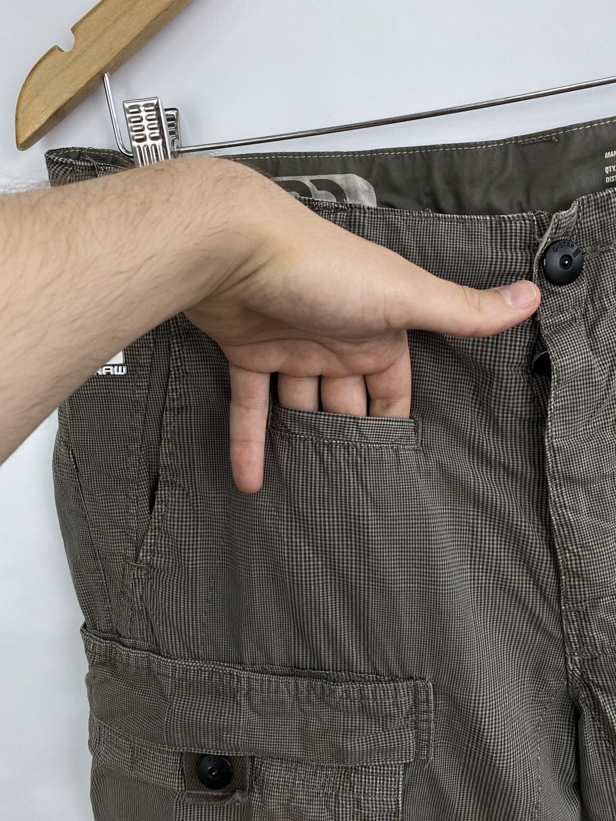 G-Star 🇺🇸 Y2K G Star Cargo Multipocket Tactical Military Shorts Size US 31 - 5 Thumbnail