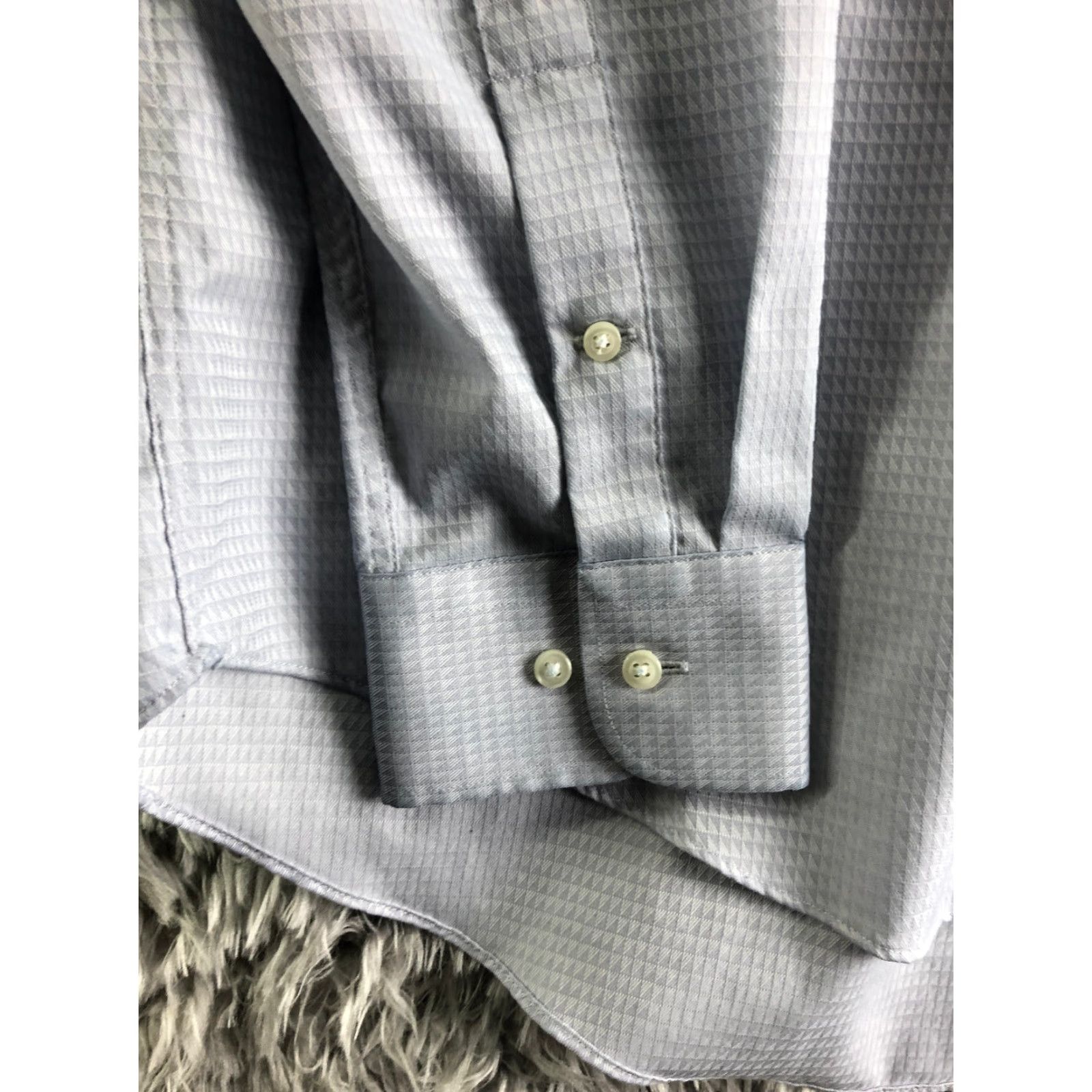 Nordstrom Nordstrom Rack Trim Fit Mens 17 34-35 Blue Long Sleeve Spread Collar Shirt Shirt Mens Blue Long Sleeve Spread Collar Shirt Size US XL / EU 56 / 4 - 2 Thumbnail