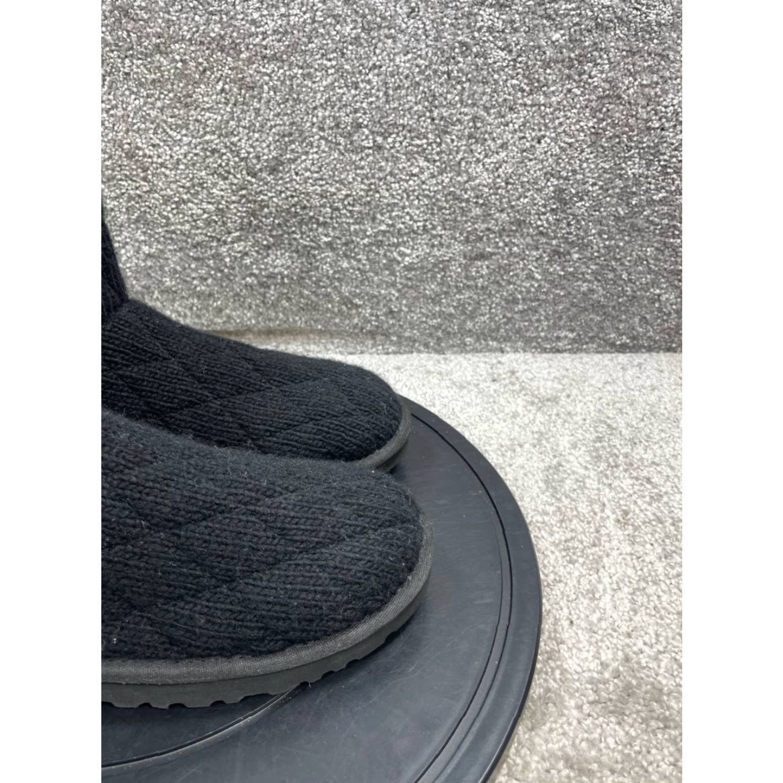 Ugg Ugg Boots Womens Size 8 Us Mountain Black Knit Quilted Mid-Calf Comfort Winter Snow Boot Size US 8 / IT 38 - 2 Thumbnail