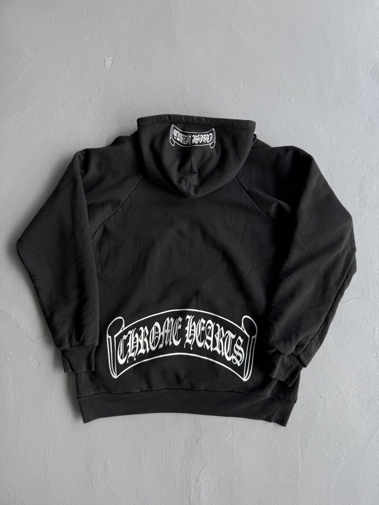 Chrome Hearts Vintage Chrome Hearts Thermal Zipper Hoodie