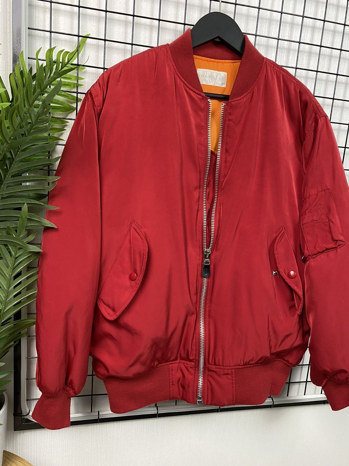Vintage MA-1 Bomber Jacket Free size Men Red Military style Size US L / EU 52-54 / 3 - 6 Thumbnail