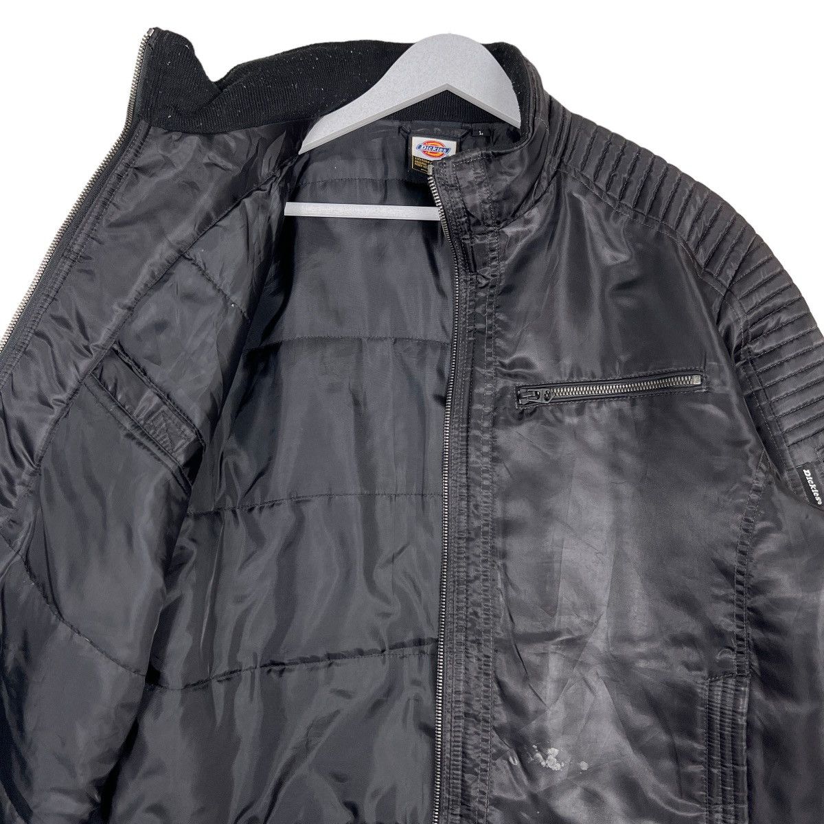 Dickies 🔥 DIEKIES BLACK MOTO JACKET Size US L / EU 52-54 / 3 - 11 Thumbnail