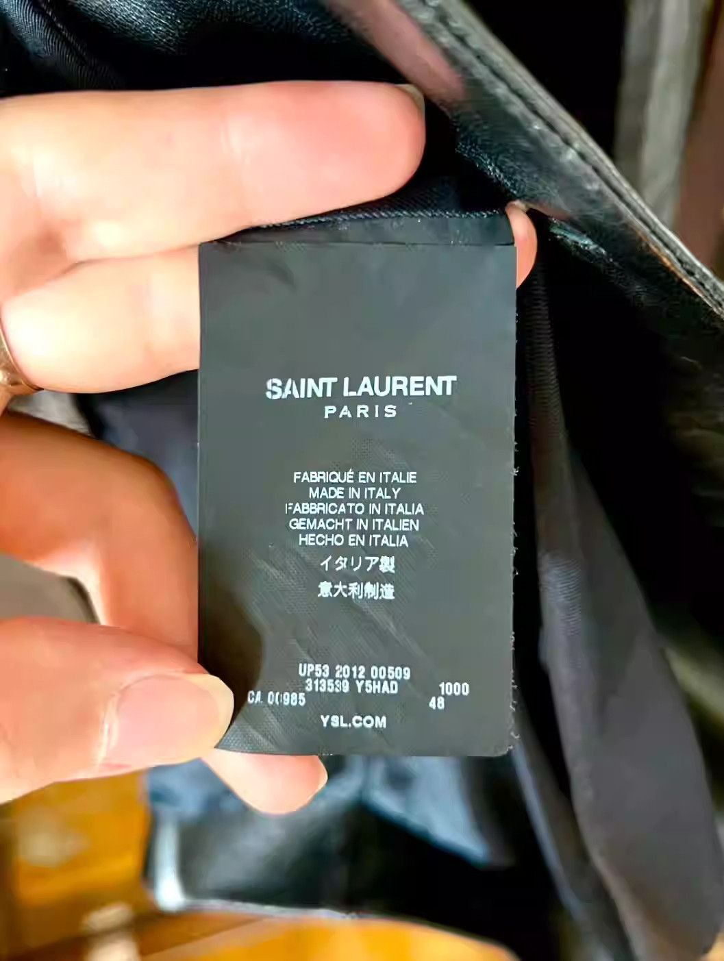 Saint Laurent Paris saint laurent Military Four-Pocket Button Leather Jacket-25 Size US M / EU 48-50 / 2 - 7 Thumbnail