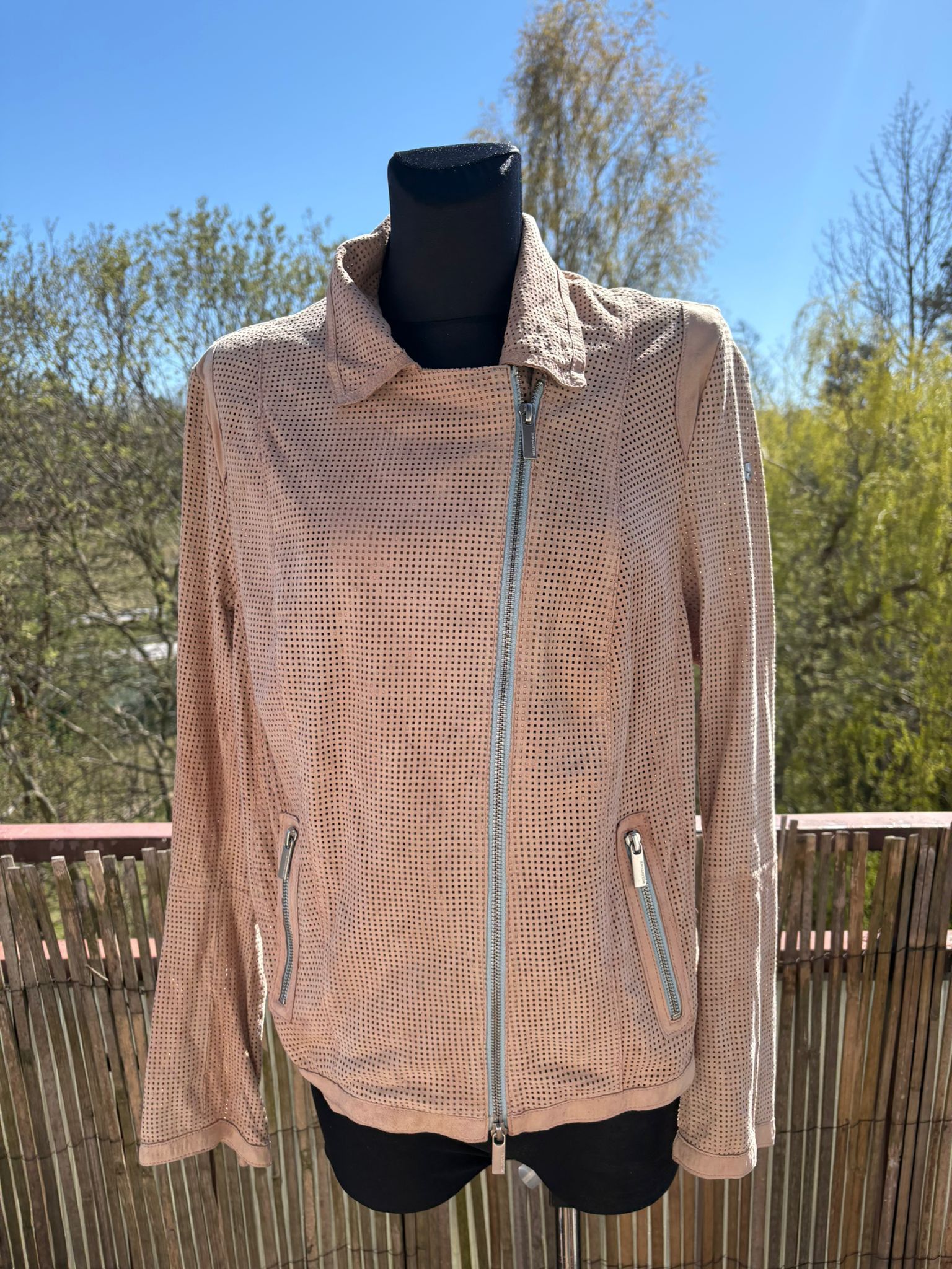 Milestone Rare Milestone Perforated Goat Suede Biker Jacket Size S Size S / US 4 / IT 40 - 1 Thumbnail