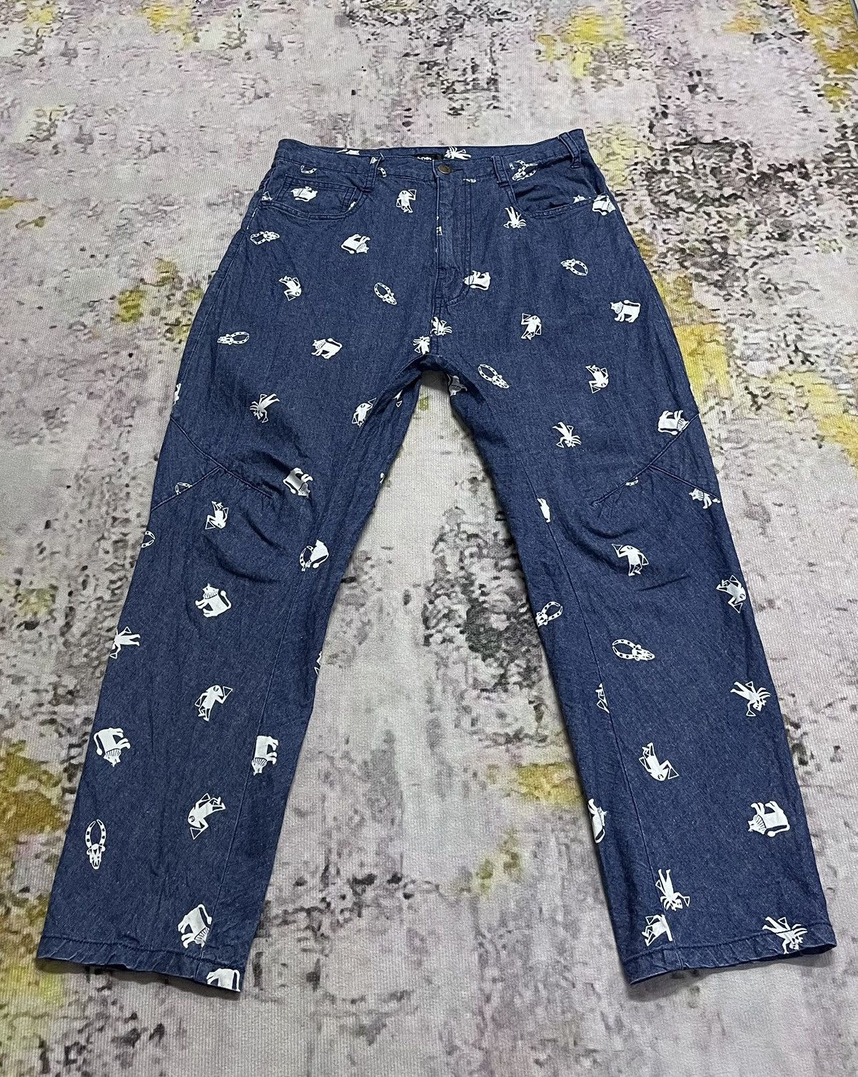Ne-net By Issey Miyake Jeans Printed