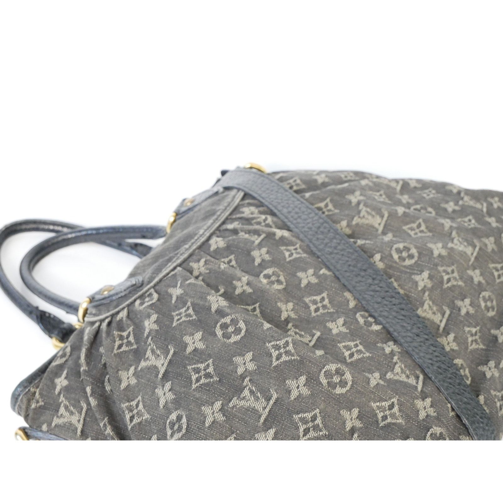 Louis Vuitton Louis Vuitton Black Denim Neo Cabby Tote Size ONE SIZE - 13 Thumbnail