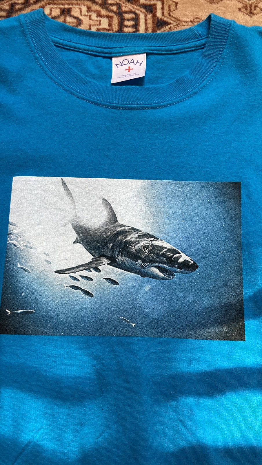 Noah SS18 Noah x Michael Muller Lets Go Swimming Tee (Blue) | Grailed