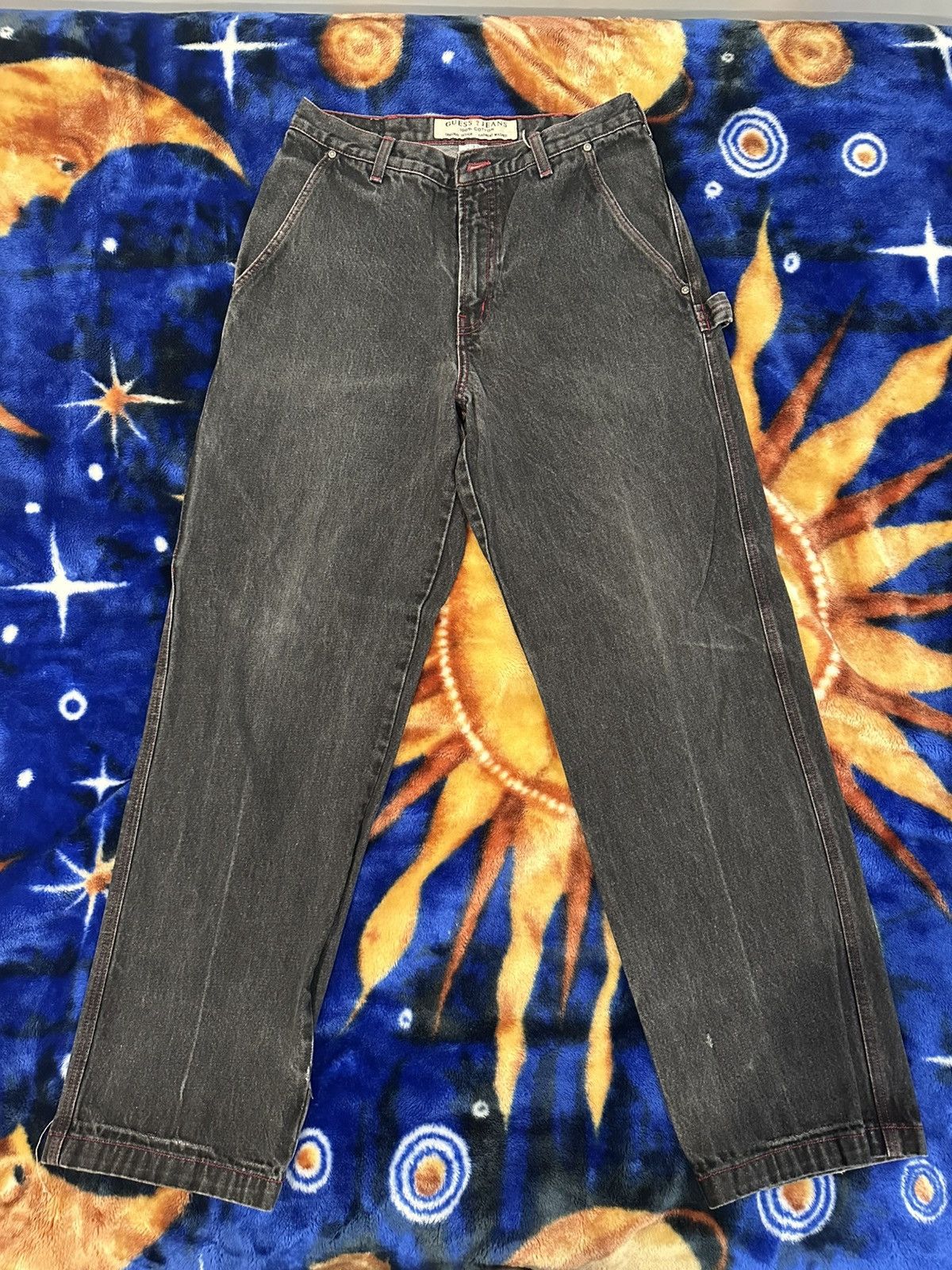 Guess Vintage Red Stitching Guess Jeans Size US 32 / EU 48 - 1 Thumbnail