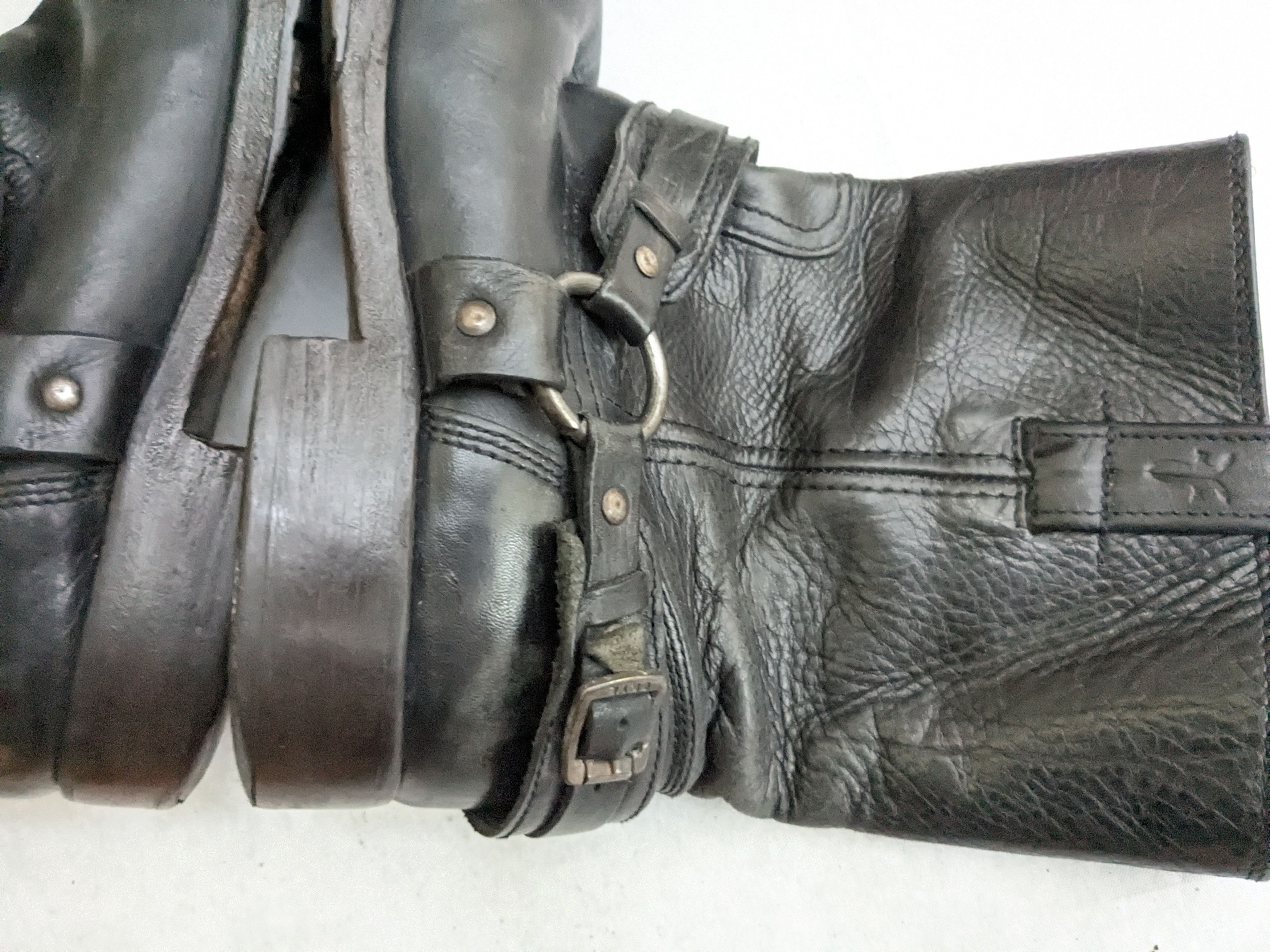 Frye Frye Harness Boots Black 9.5 D Leather Size US 9.5 / EU 42-43 - 9 Thumbnail