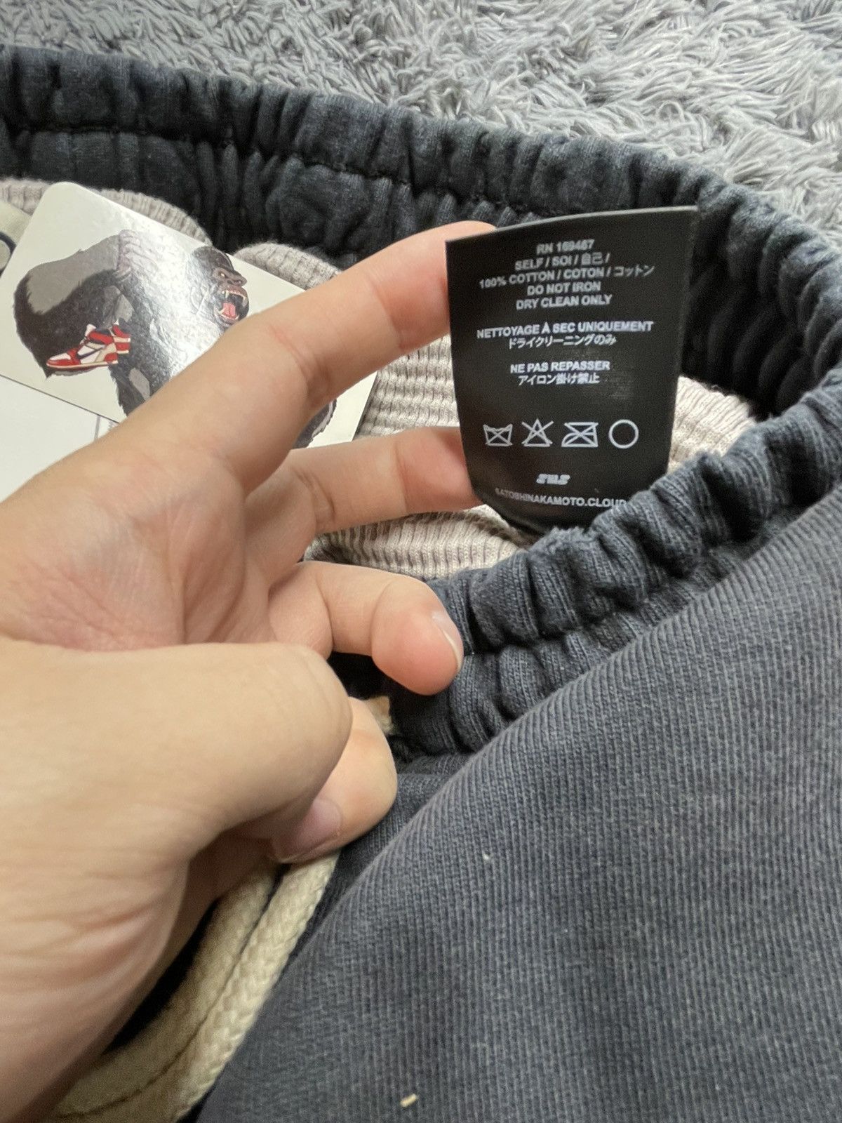Satoshi Nakamoto Satoshi Nakamoto Holy Ghost Layered Sweatpants Size US 30 / EU 46 - 6 Thumbnail