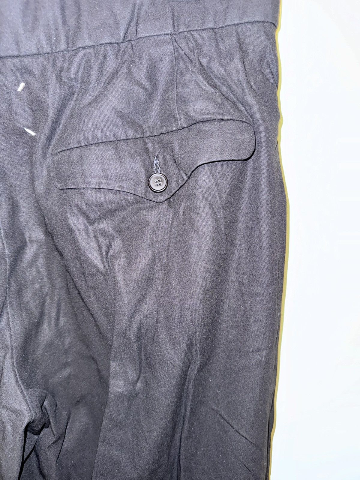 Maison Margiela MAISON MARGIELA Black Cotton Pleated Trousers Size US 34 / EU 50 - 12 Thumbnail