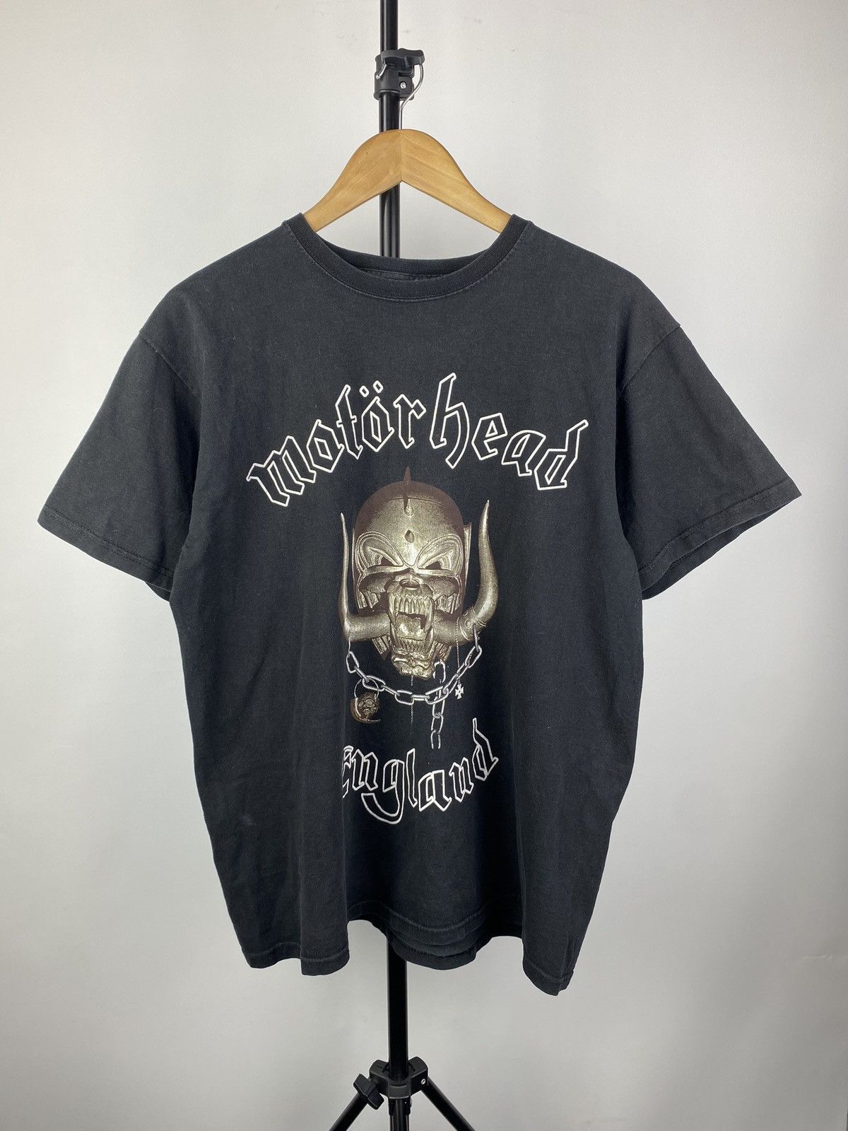 Band Tees × Vintage 🔥VNTG Motorhead England T-Shirt Warpig Black Metal Rock Band Size US L / EU 52-54 / 3 - 1 Thumbnail