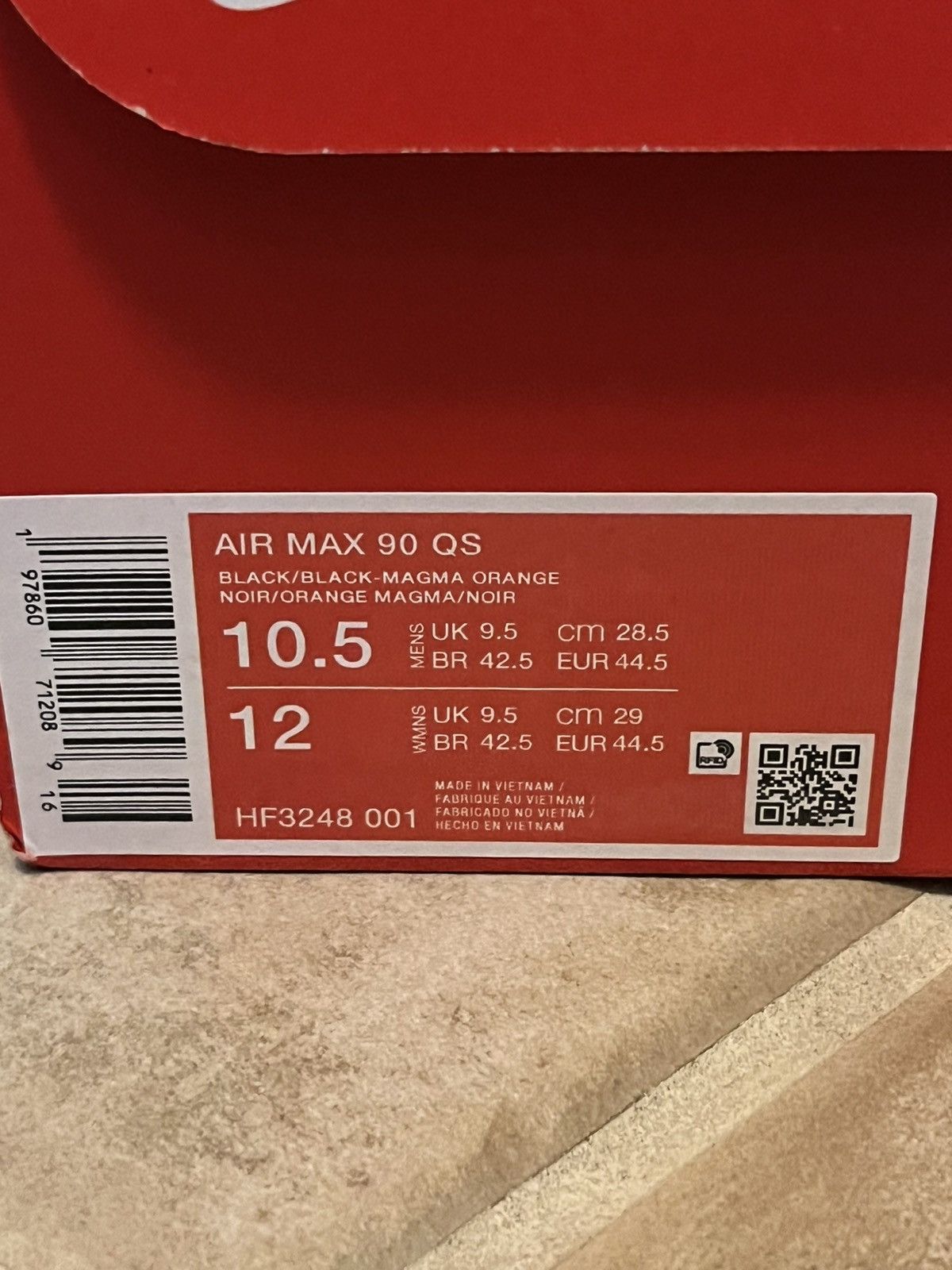 Nike AIR MAX 90 ‘VOLCANO’ Size US 10.5 / EU 43-44 - 9 Thumbnail