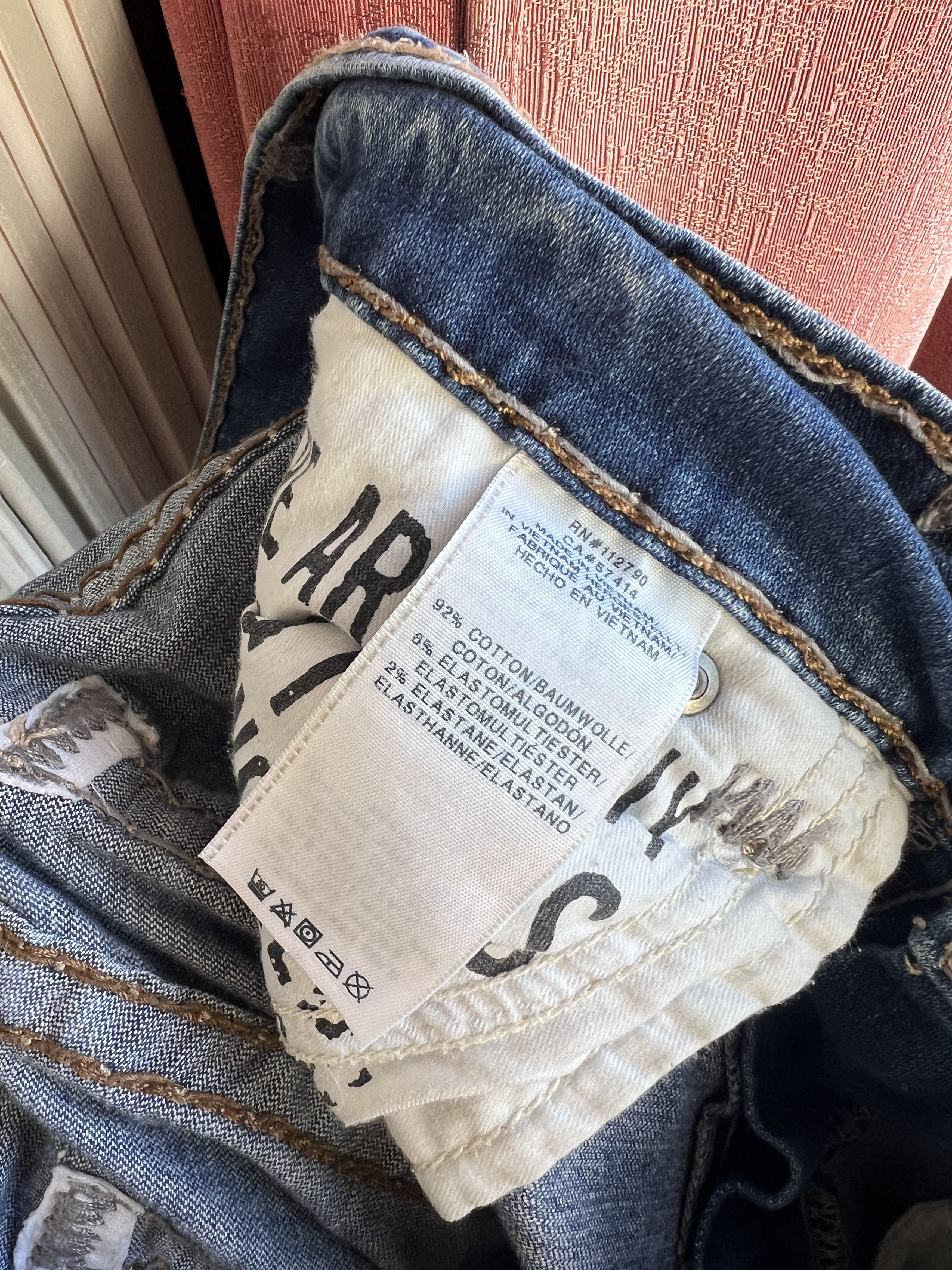 If Six Was Nine × Le Grande Bleu (L.G.B.) × True Religion TRUE RELIGION SKINNY FIT JEANS Size US 33 - 9 Thumbnail