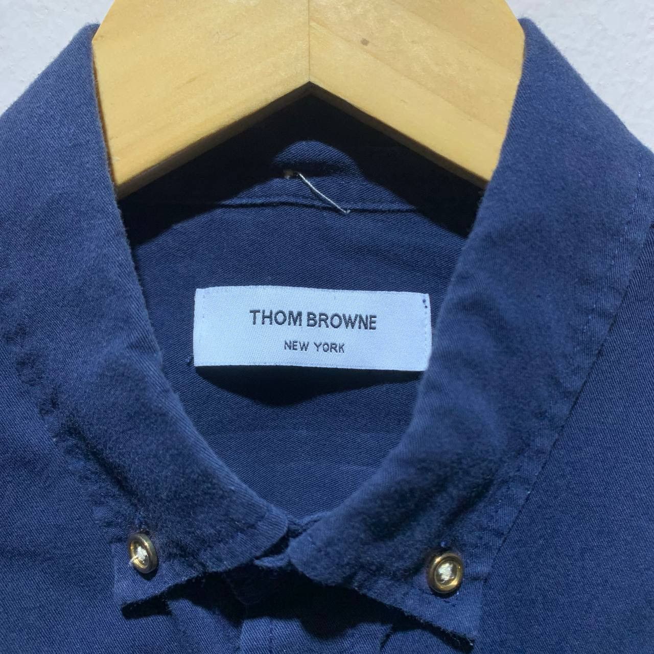 Thom Browne Thom Browne New York Dark Blue Button Up Shirts Size US S / EU 44-46 / 1 - 9 Thumbnail