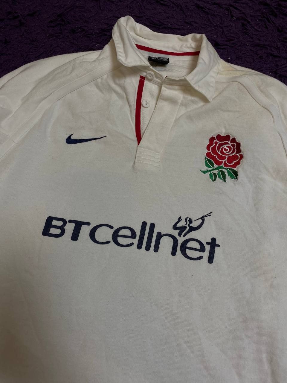 Nike Y2K white Long Sleeve Nike Vintage logo BTCELLNET Size US M / EU 48-50 / 2 - 11 Thumbnail