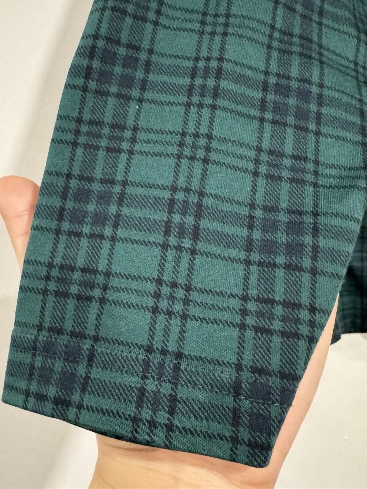 Lands' End Lands End Turtleneck Cotton Black Green Plaid shirt M(10-12) Size M / US 6-8 / IT 42-44 - 6 Thumbnail