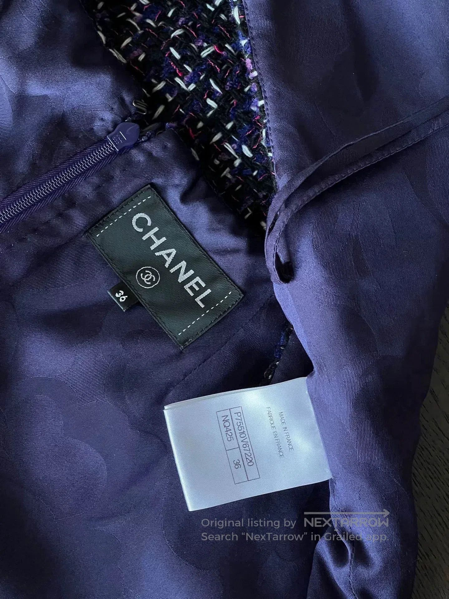 Chanel Chanel 2023 Fall Purple Overall Dress. Size US 36 / EU 52 - 3 Thumbnail