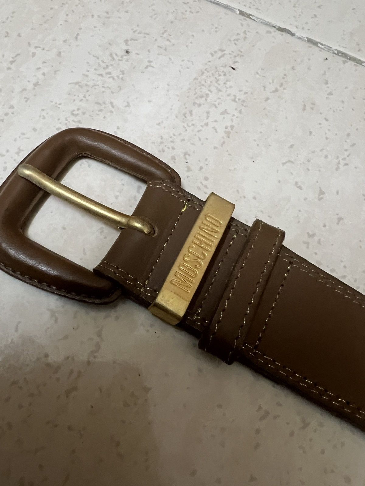 Moschino Moschino transparent and leather belt Size ONE SIZE - 3 Thumbnail