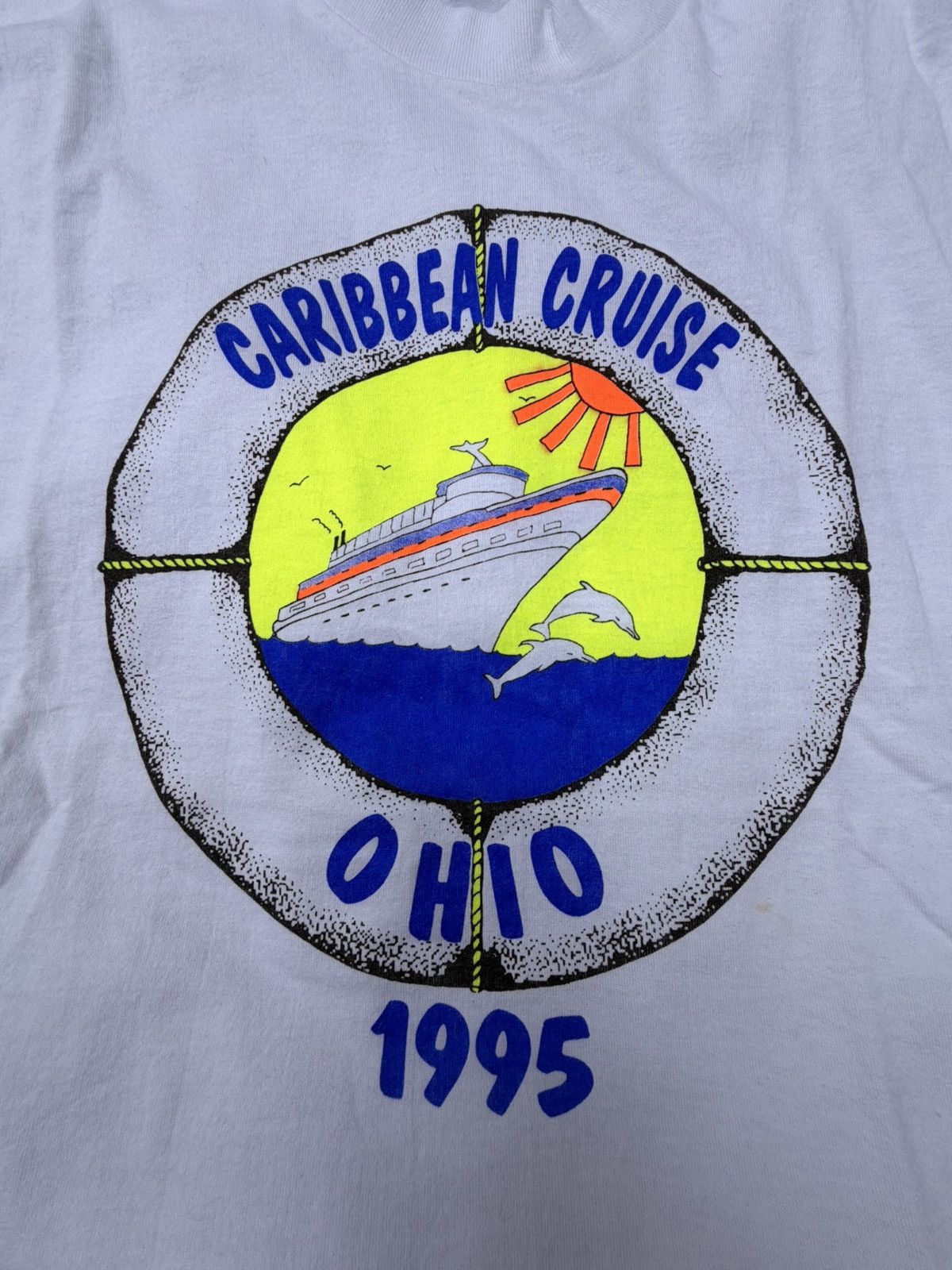 Vintage VTG 1995 Caribbean Cruise Single Stitch tee Size XL Size US XL / EU 56 / 4 - 4 Thumbnail