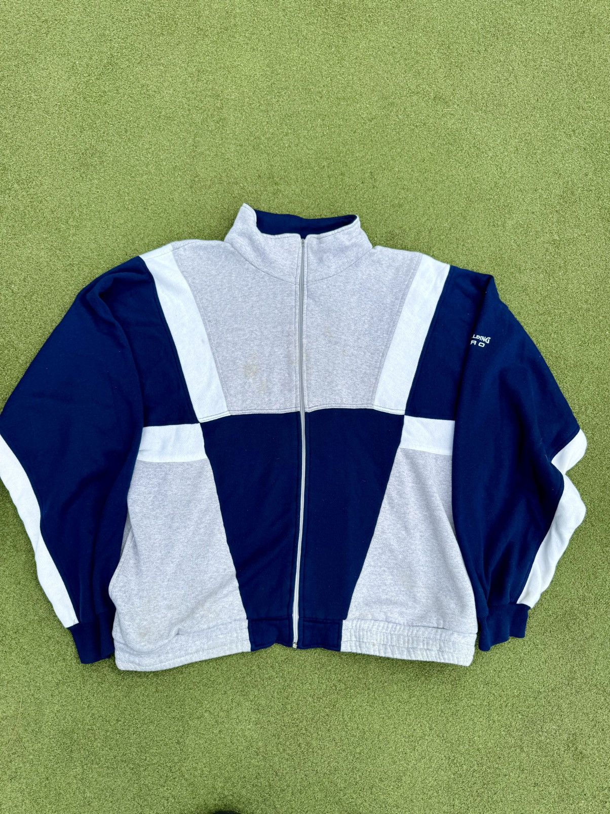Spalding × Vintage Vintage 90’s Spalding Retro Sweater Sweatshirt Track Jacket Size US XL / EU 56 / 4 - 1 Thumbnail