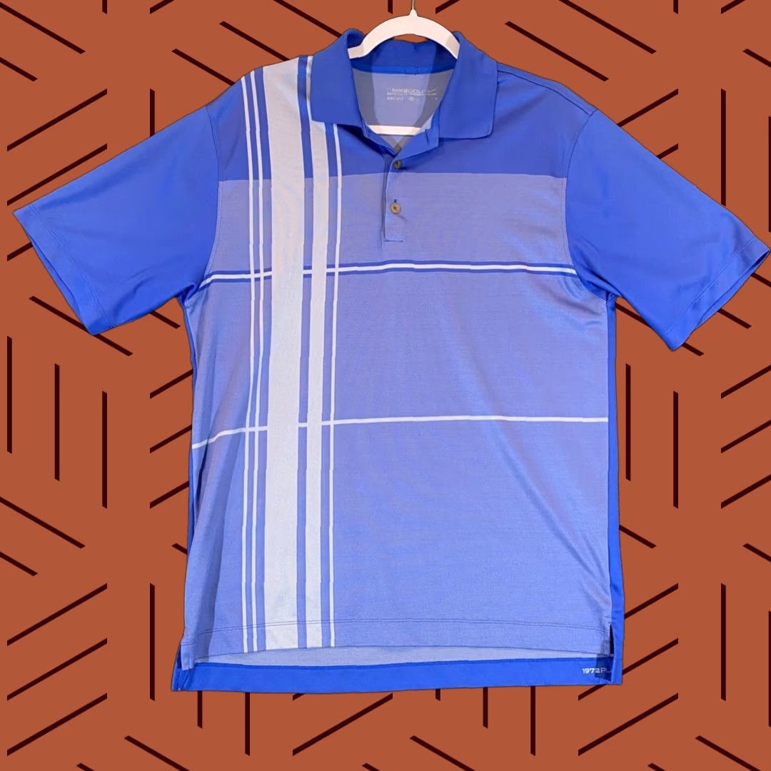 Nike Nike Polo Shirt Mens Medium Blue Golf Dri-Fit Performance Sport Short Sleeve Size US M / EU 48-50 / 2 - 1 Thumbnail