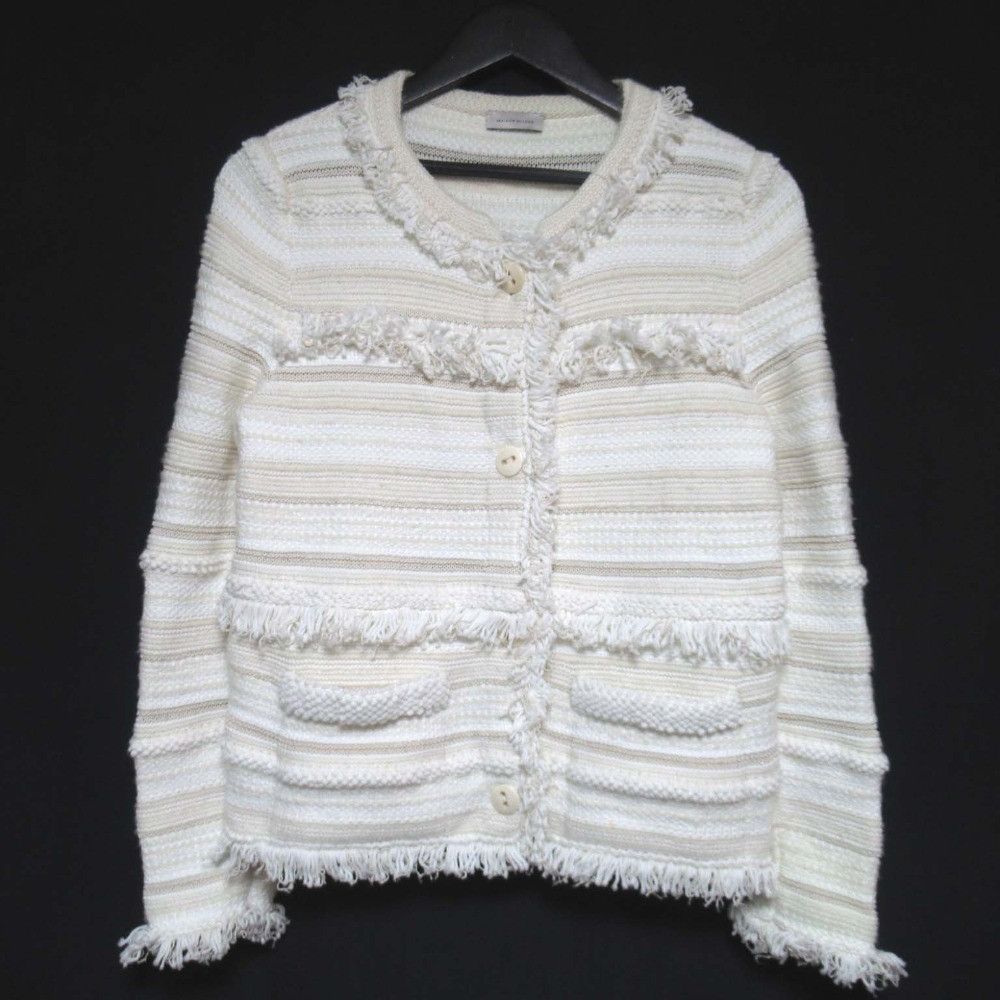 Other Other Maison Ullens Tweed Knit Collarless Jacket Others Outerwear DUTY FREE for USA Size ONE SIZE - 1 Thumbnail
