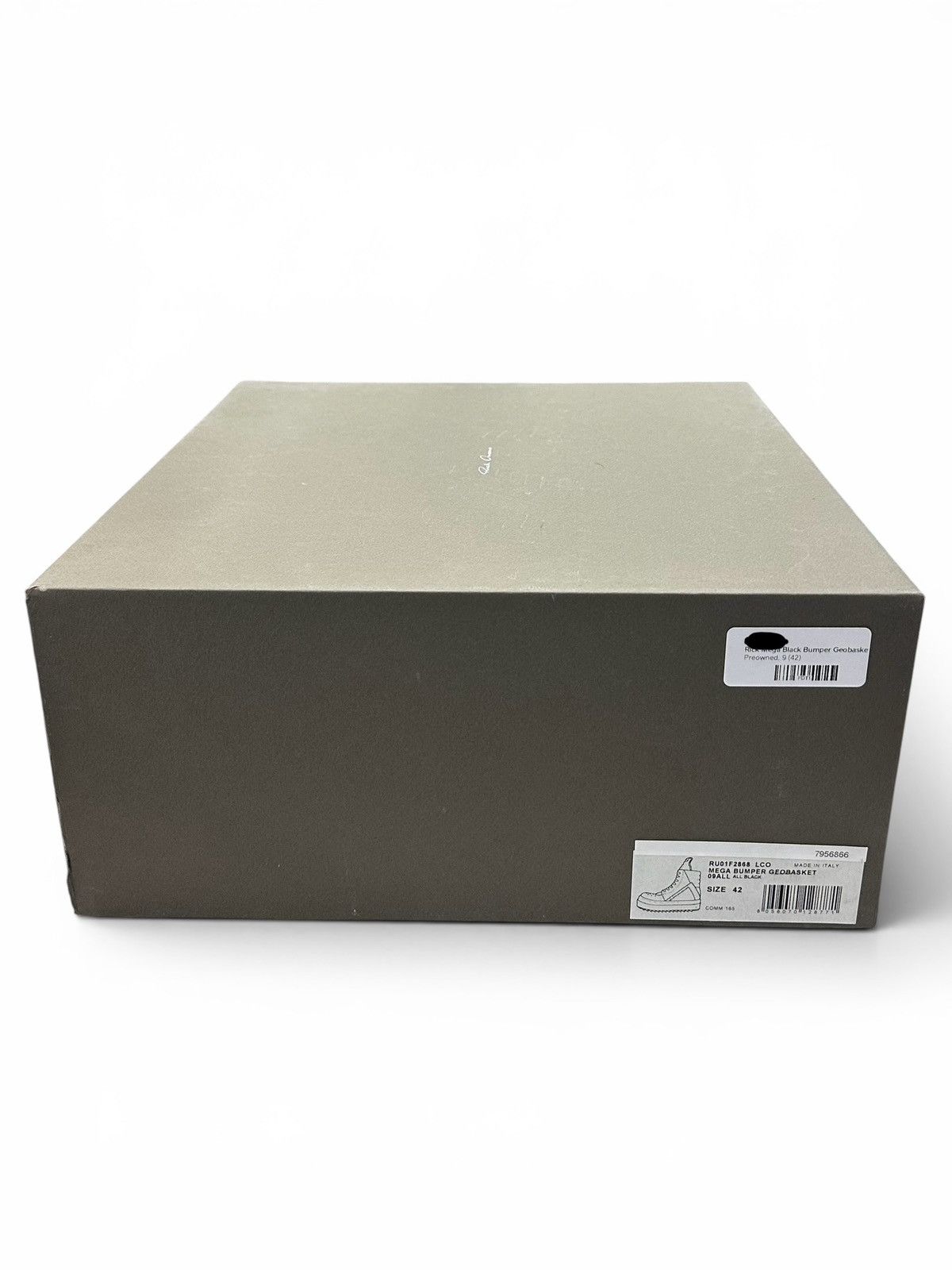 Rick Owens Rick Owens Black Mega Bumper Geobasket Size US 9 / EU 42 - 10 Thumbnail